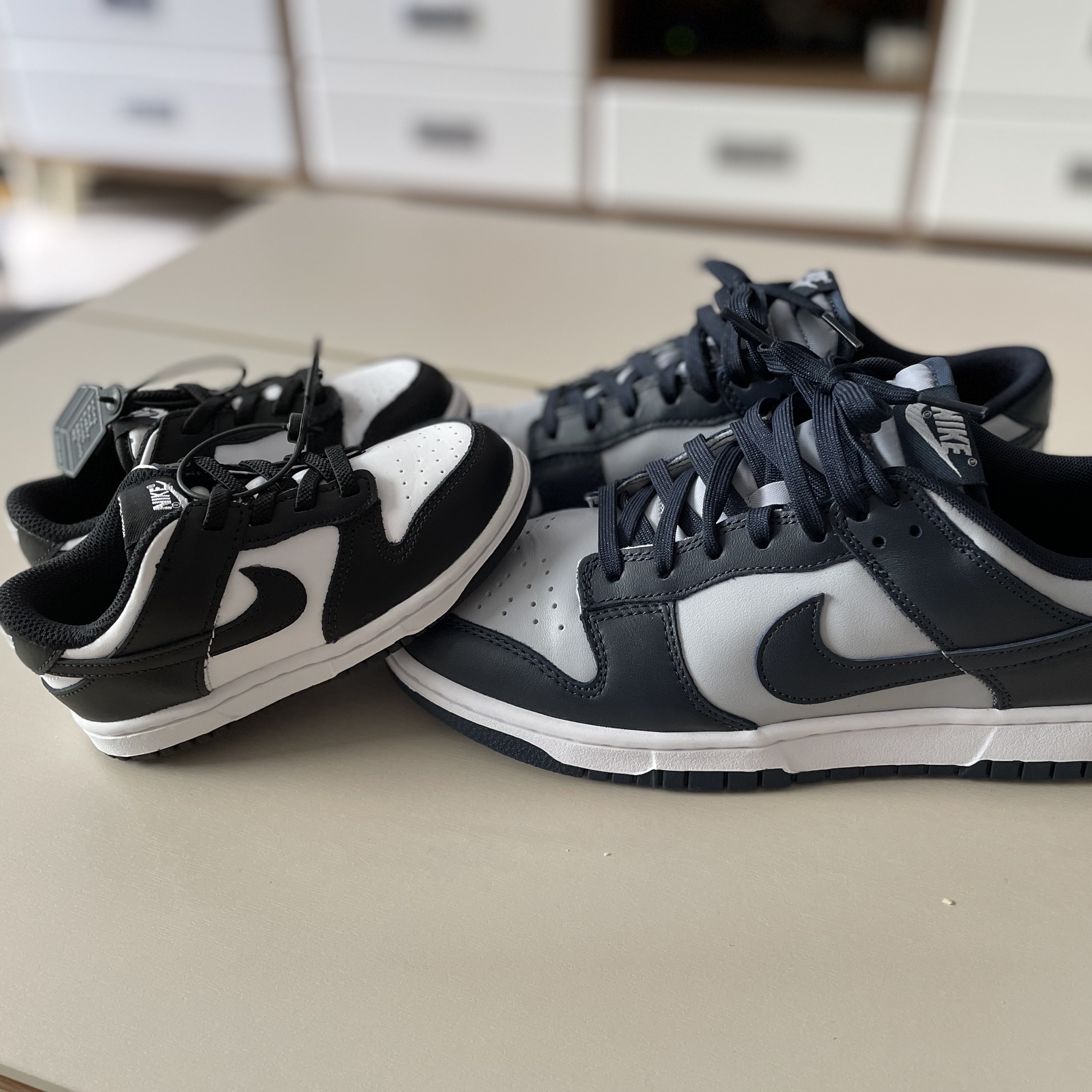 Nike Dunk Low Retro Championship Grey, (TD) Nike Dunk Low Black 착용 스타일