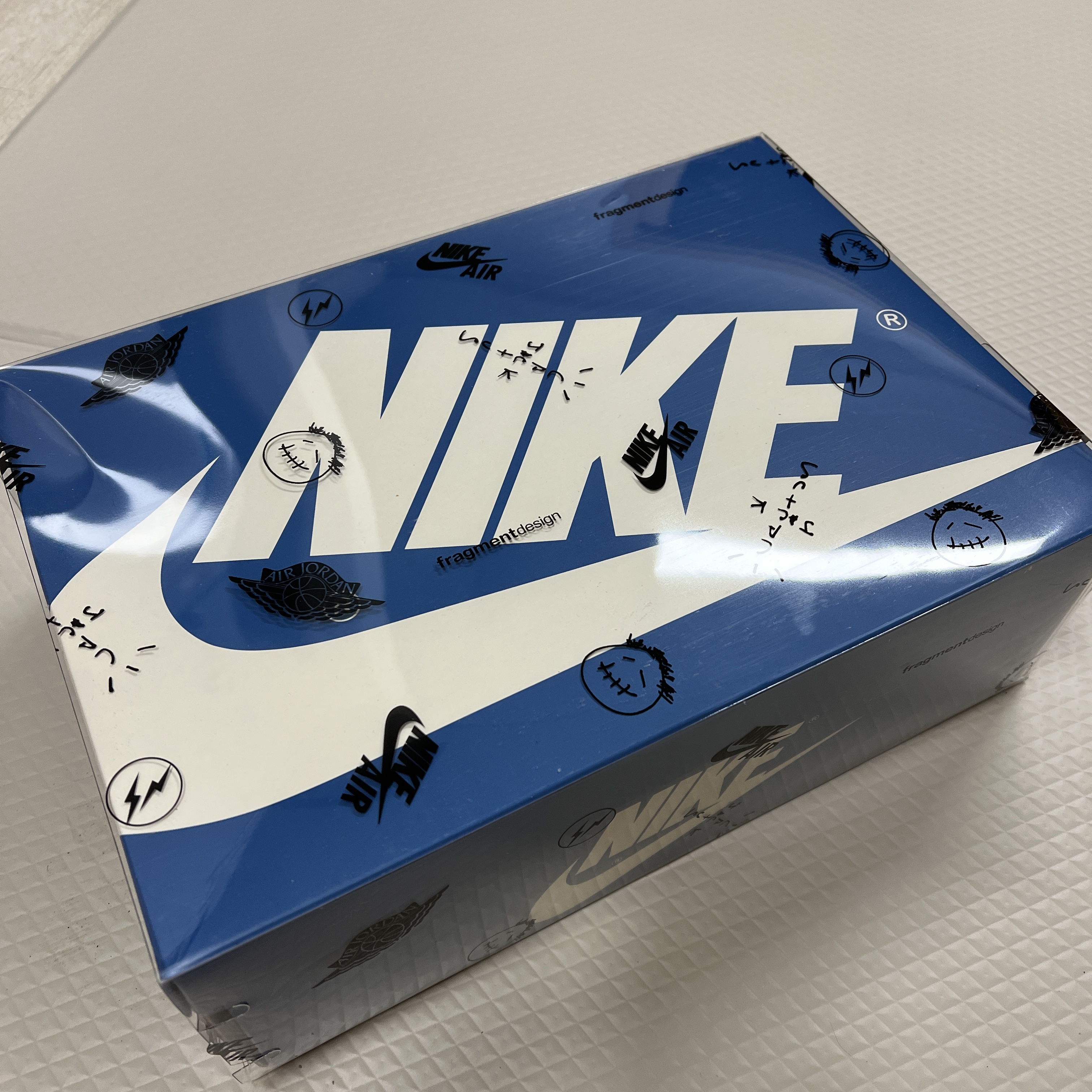Jordan 1 x Travis Scott x Fragment Retro High OG SP Military Blue 착용 스타일 - 2
