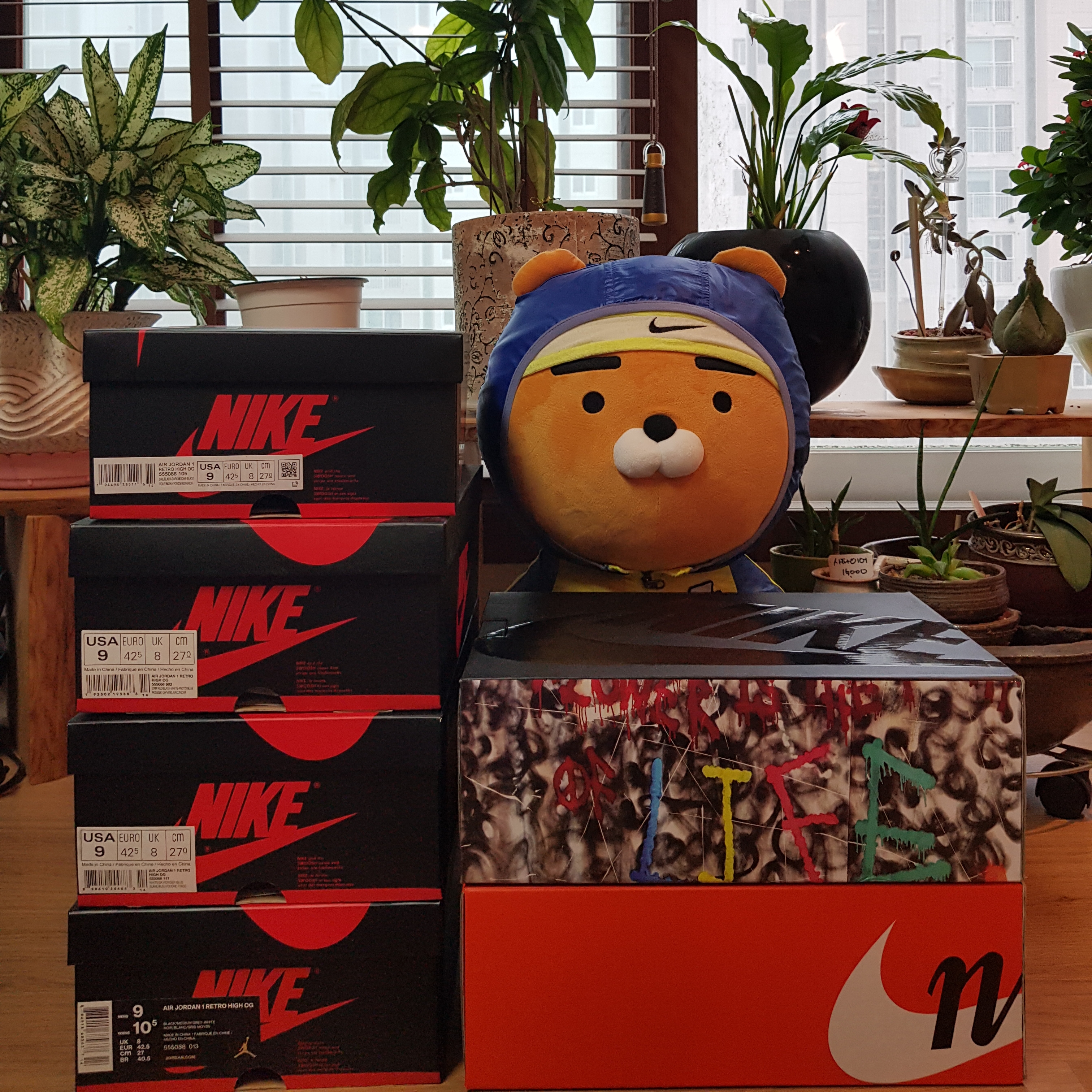 Jordan 1 Retro UNC, Jordan 1 Retro High OG Shadow 2018 착용 스타일