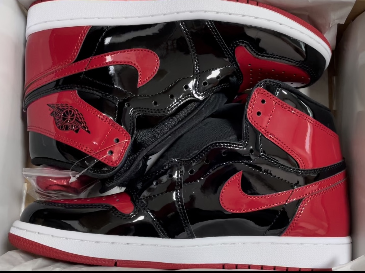 Jordan 1 Retro High OG Patent Bred 착용 스타일