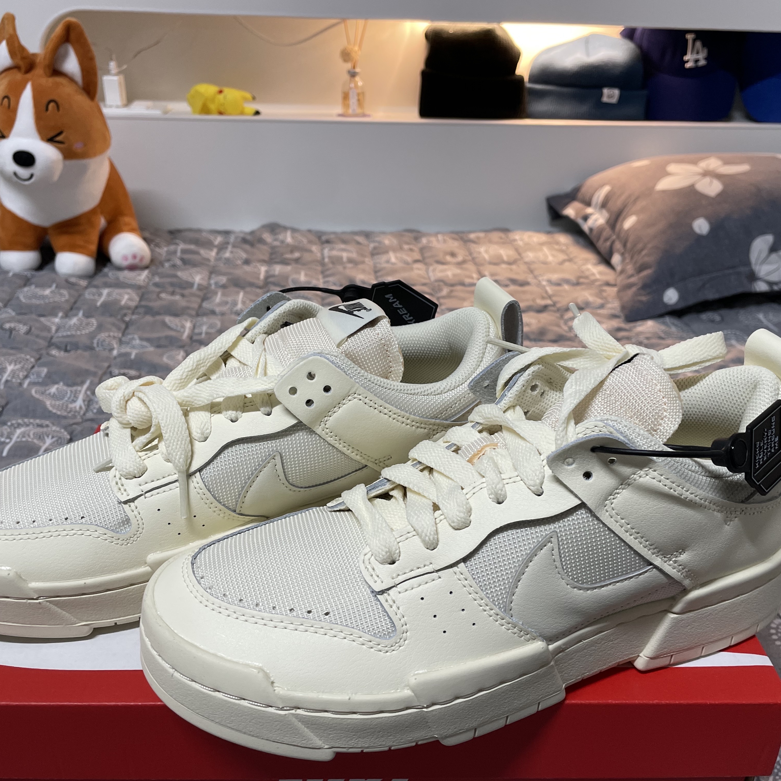 (W) Nike Dunk Low Disrupt Coconut Milk 착용 스타일 - 3