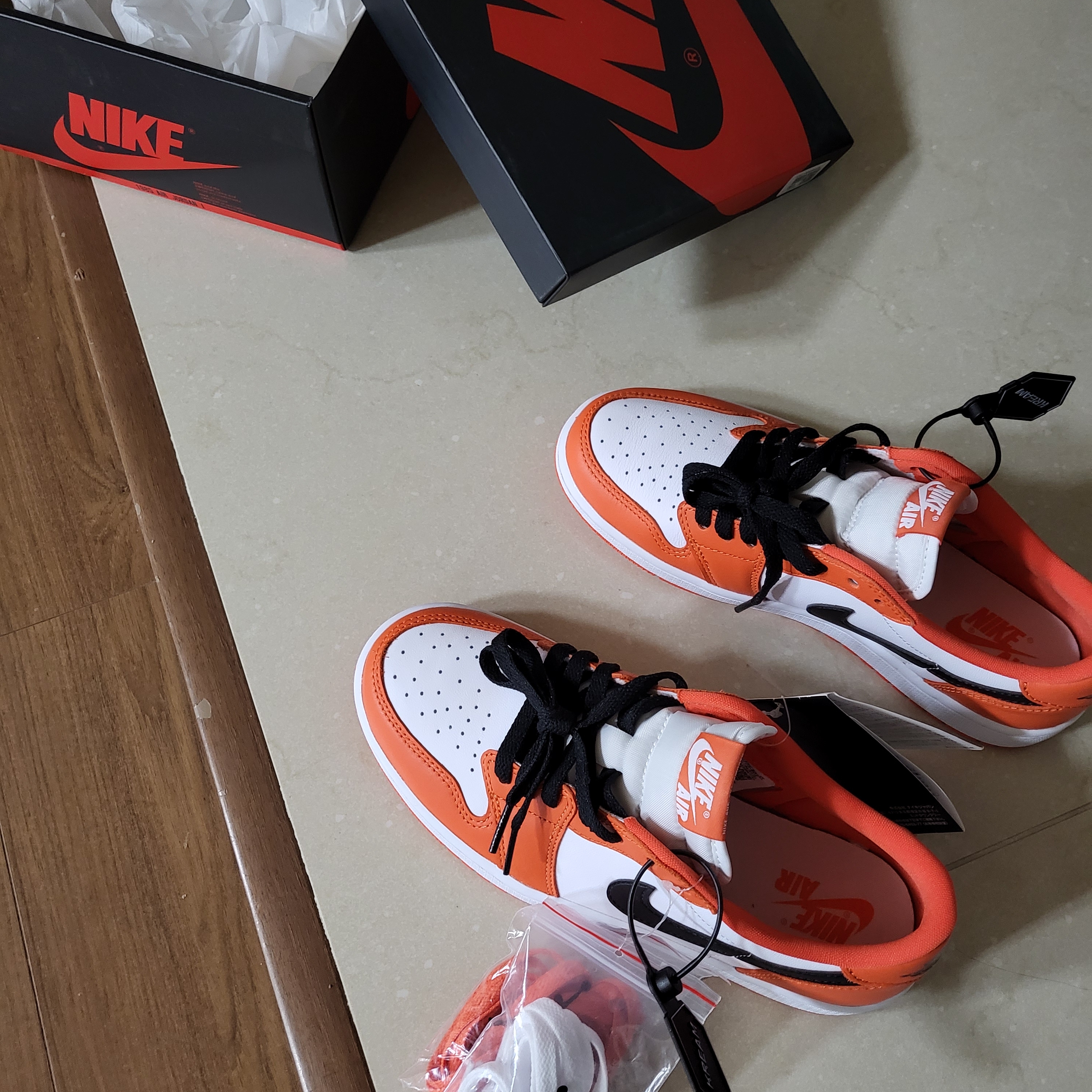(W) Jordan 1 Low OG Starfish 착용 스타일