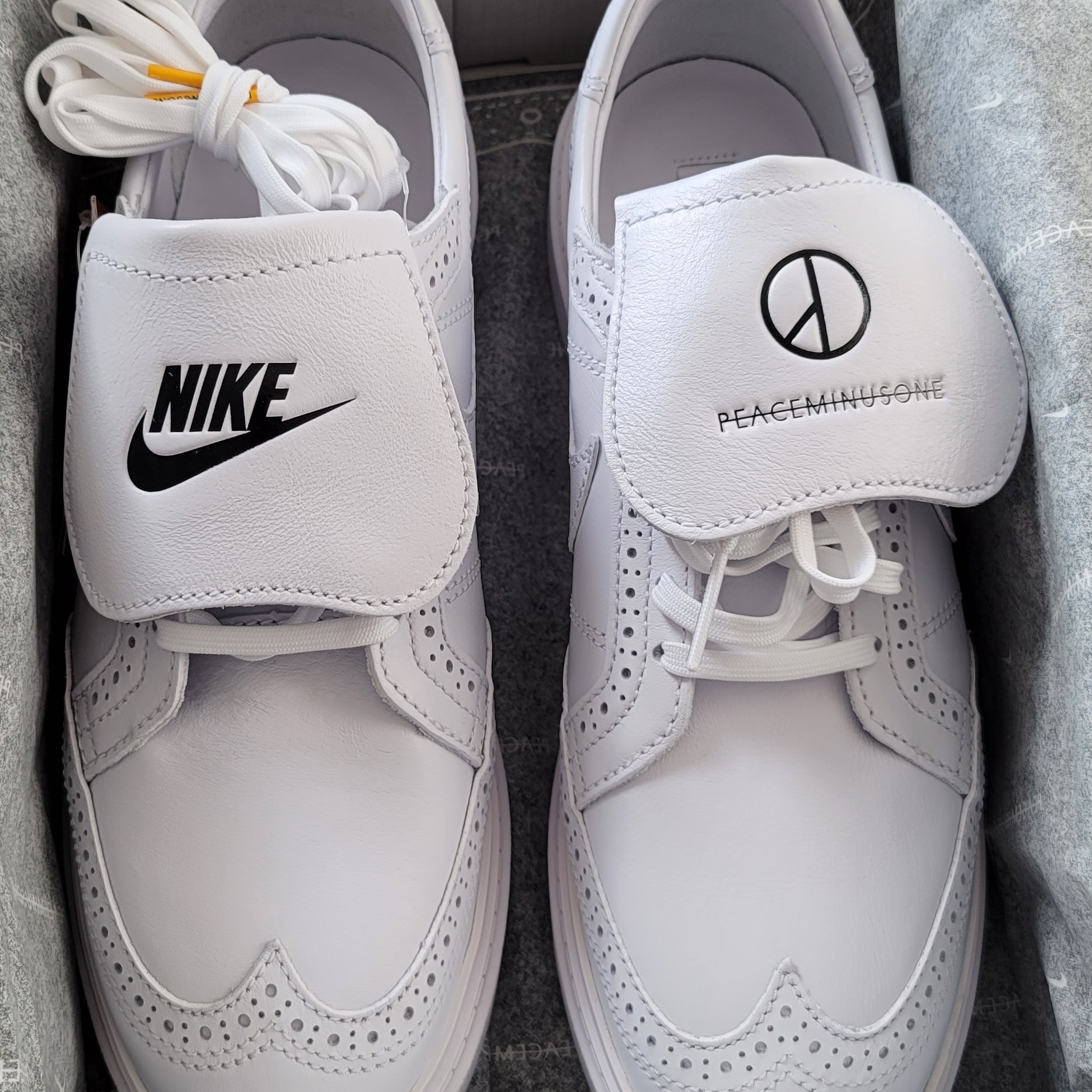 Nike x Peaceminusone Kwondo1 White 착용 스타일 - 2