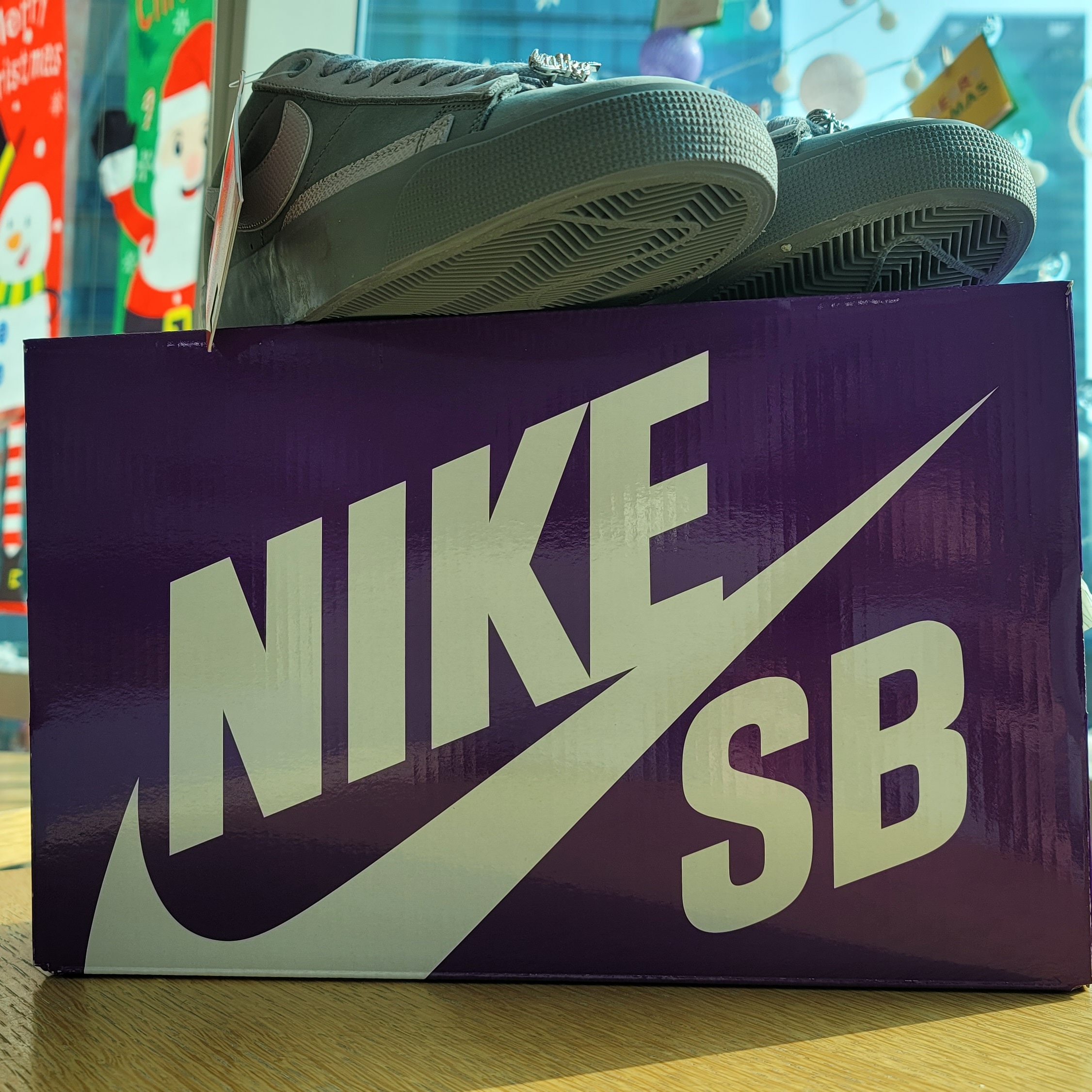 Nike x FPAR SB Blazer Low QS Cool Grey 착용 스타일 - 5