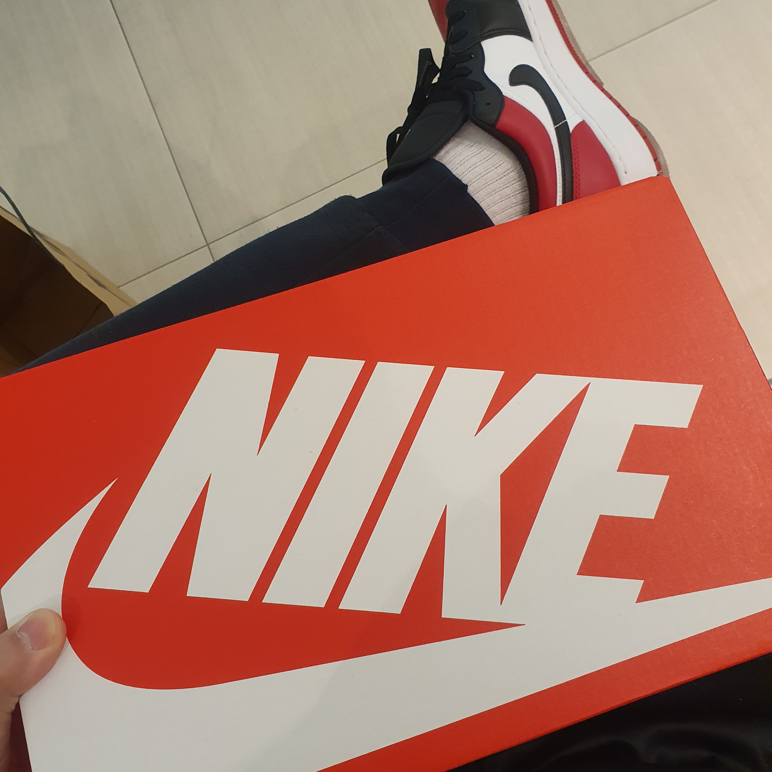 Jordan 1 Low Bred Toe 착용 스타일 - 2