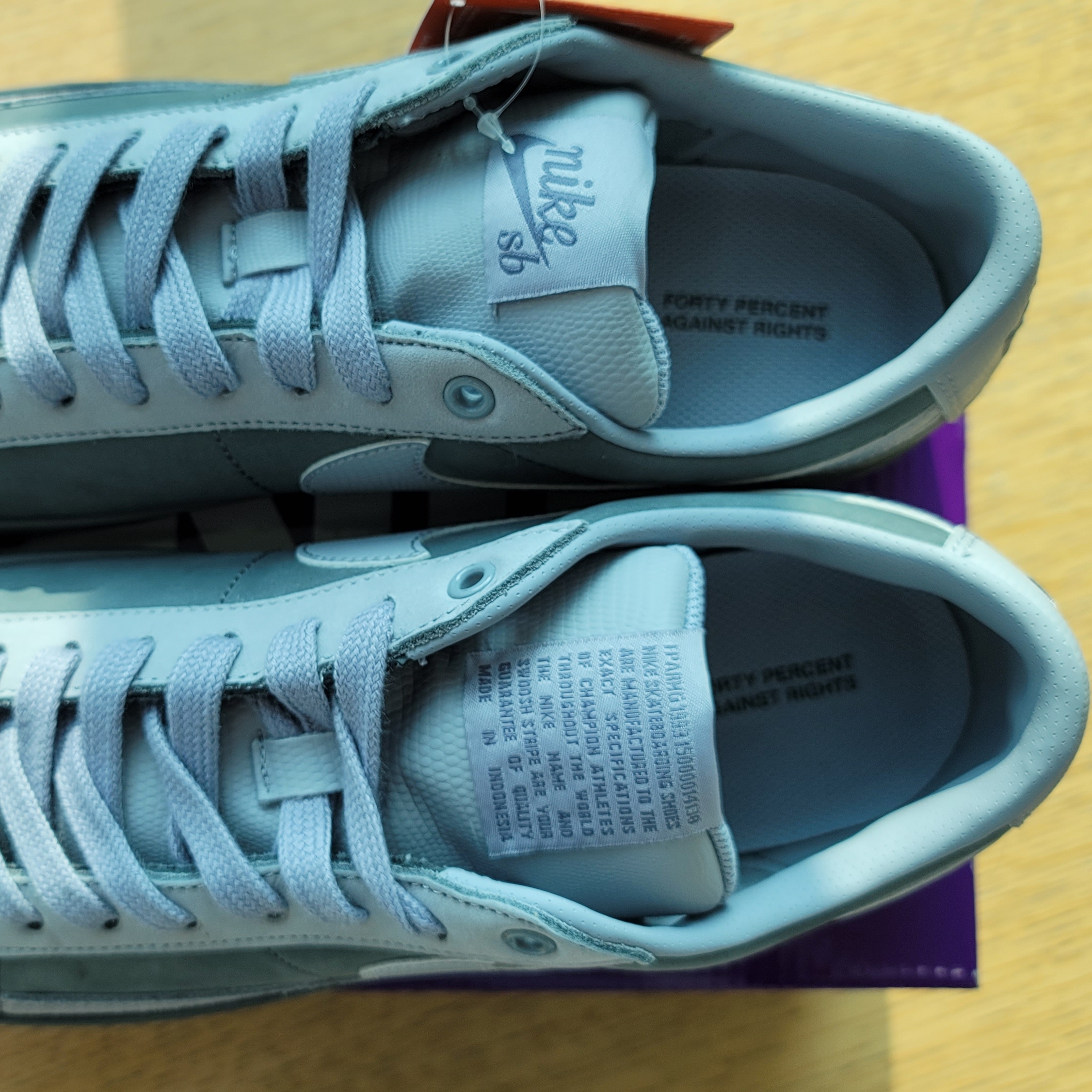 Nike x FPAR SB Blazer Low QS Cool Grey 착용 스타일 - 4