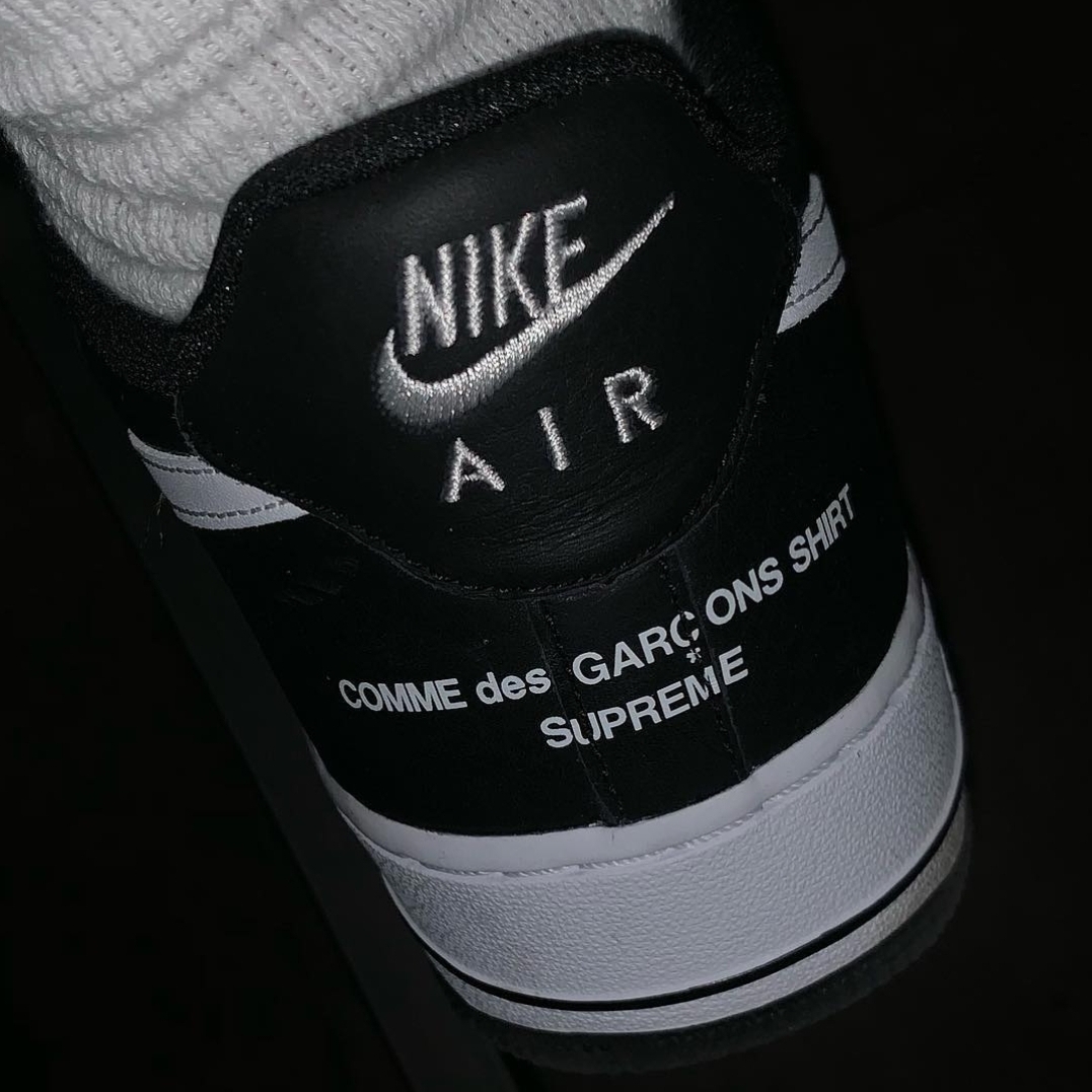 Nike x Comme des Garcons Shirt x Supreme Air Force 1 Low 2018 착용 스타일 - 2