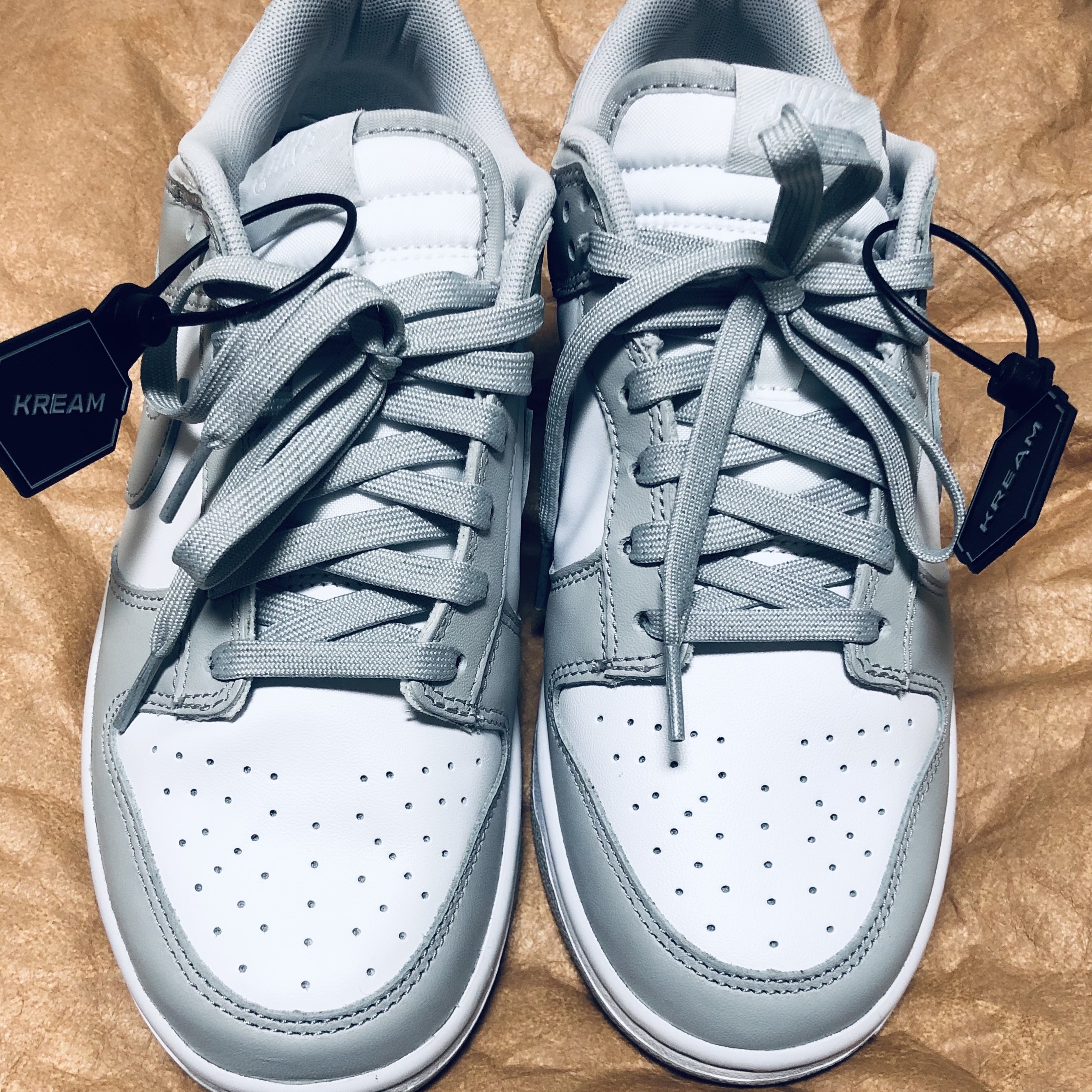 Nike Dunk Low Retro Grey Fog 착용 스타일 - 1