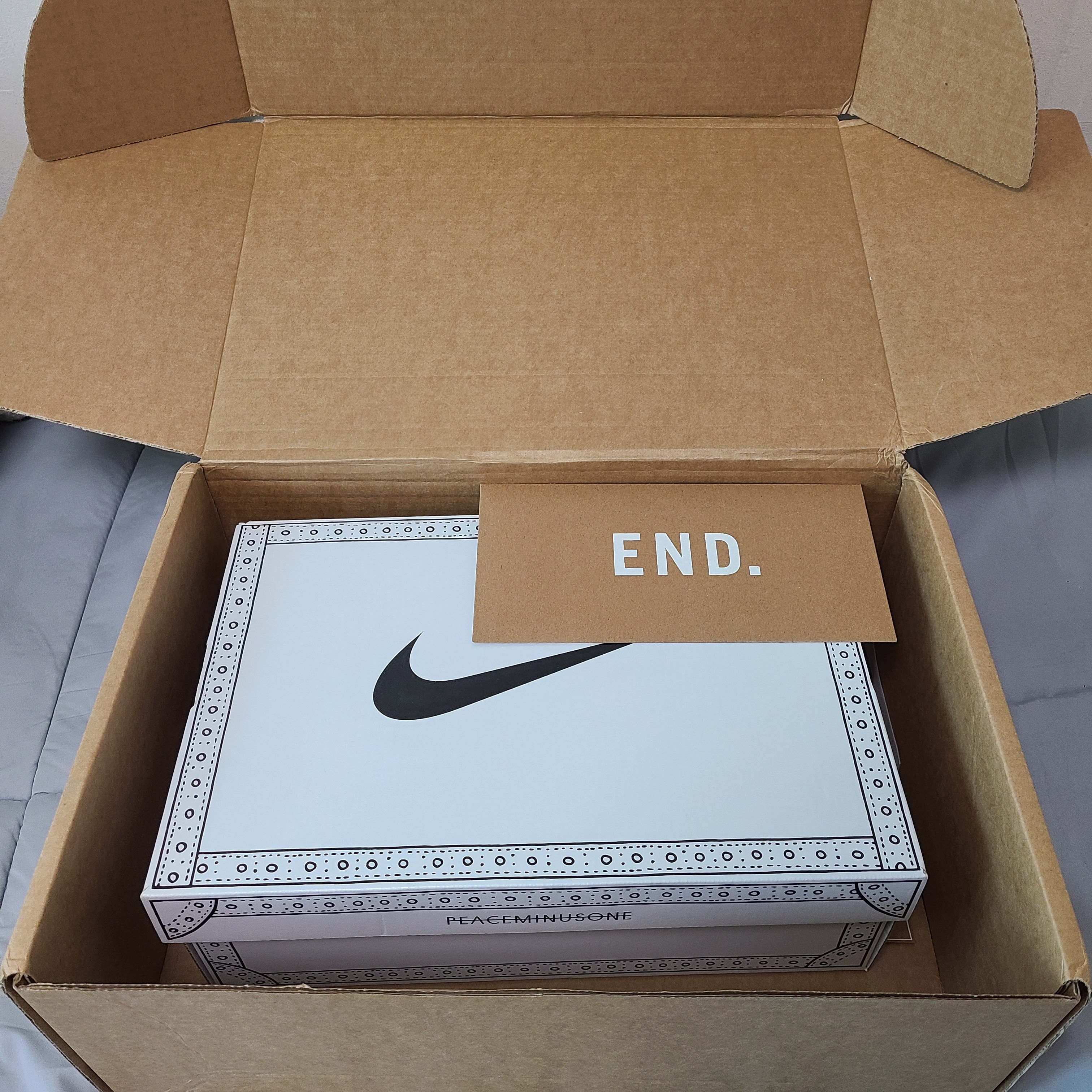 Nike x Peaceminusone Kwondo1 White 착용 스타일 - 1