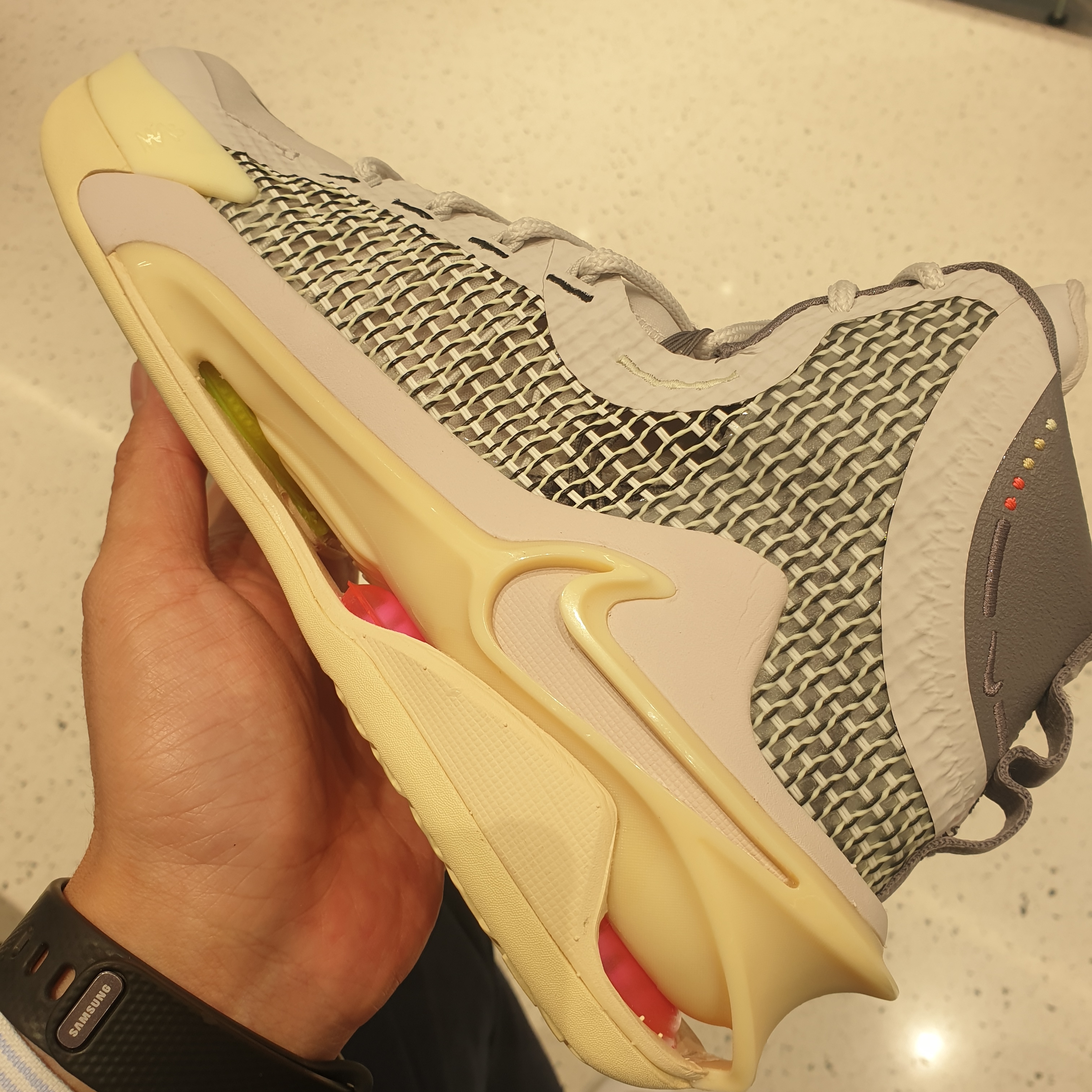 Nike Air Zoom GT Jump Vast Grey 착용 스타일 - 5