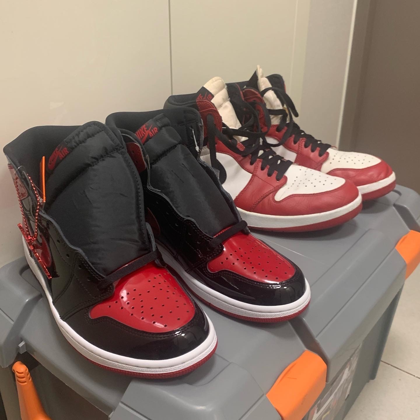 Jordan 1 Retro High OG Patent Bred, Jordan 1.5 Retro Chicago 2015 착용 스타일 - 3