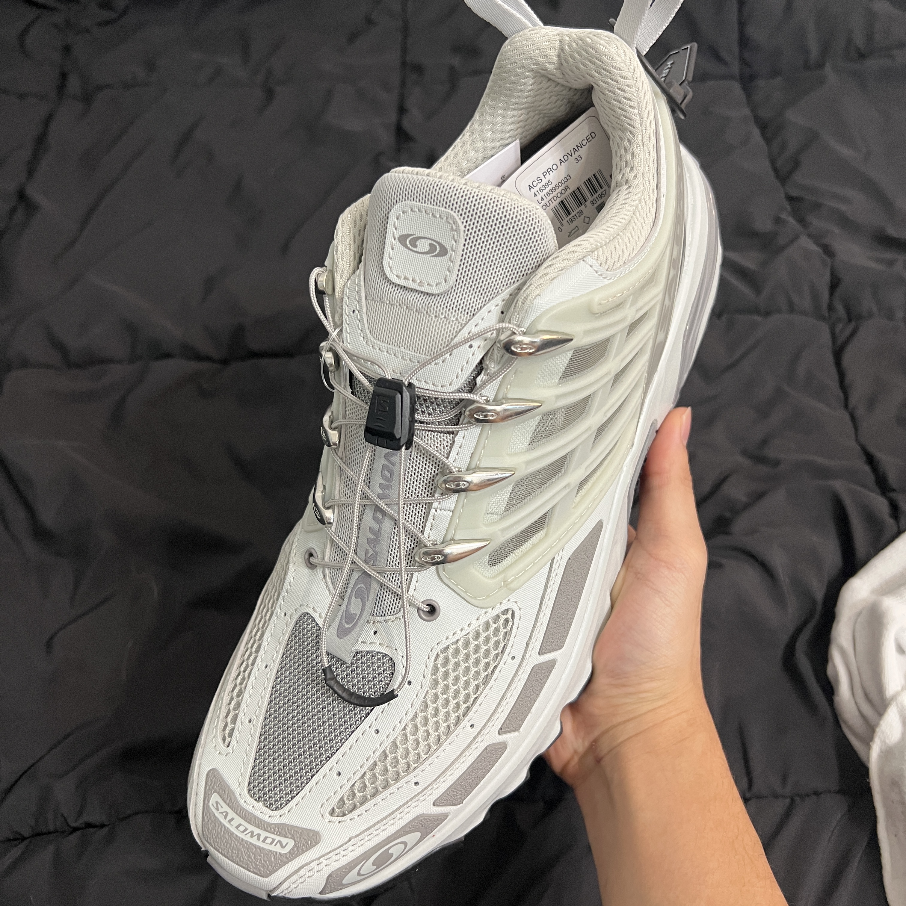 Salomon ACS Pro ADV Metal Frost Grey 착용 스타일 - 2