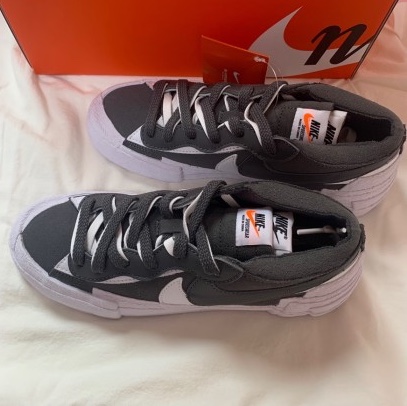 Nike x Sacai Blazer Low Iron Grey 착용 스타일