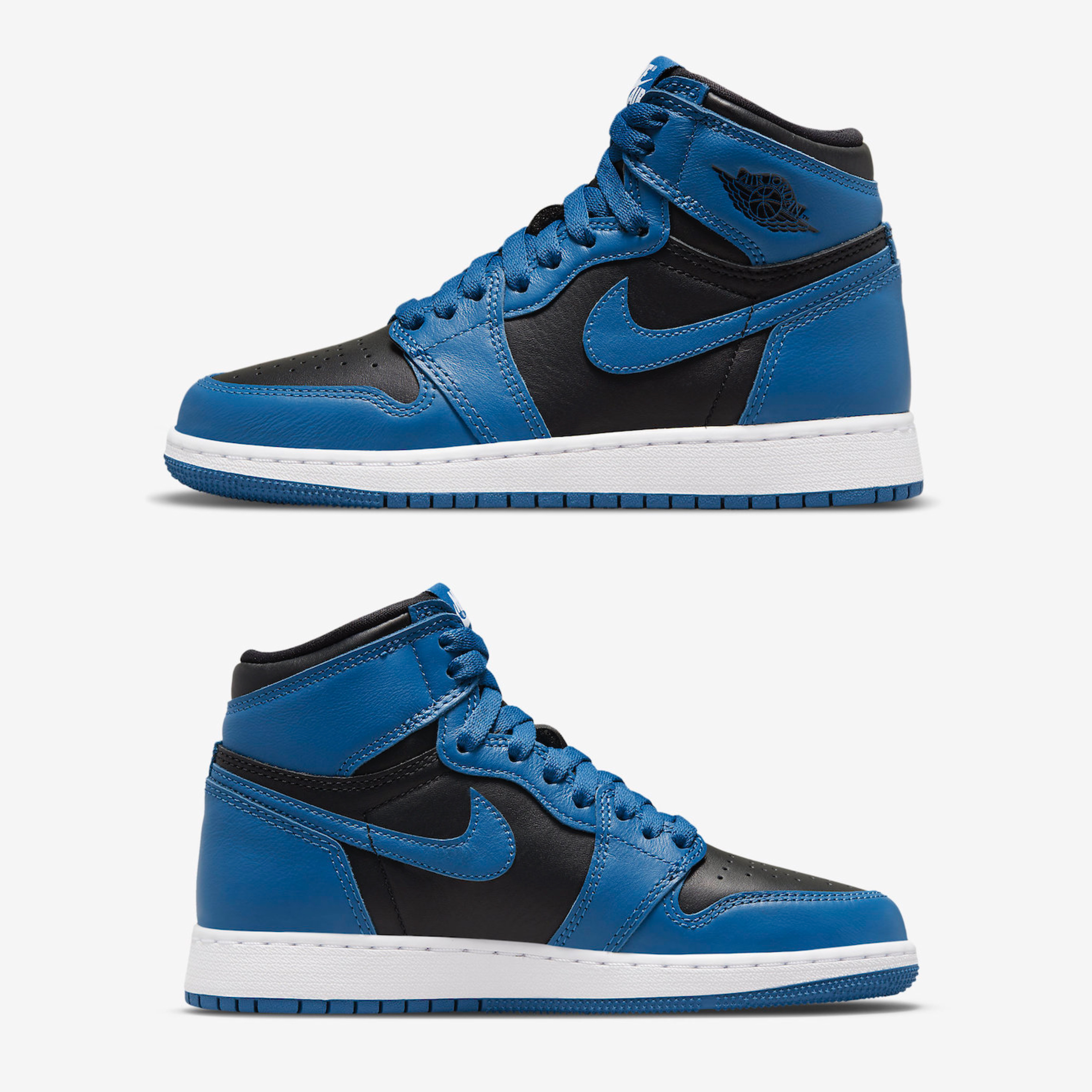 Jordan 1 Retro High OG Dark Marina Blue, (GS) Jordan 1 Retro High OG Dark Marina Blue 착용 스타일 - 3