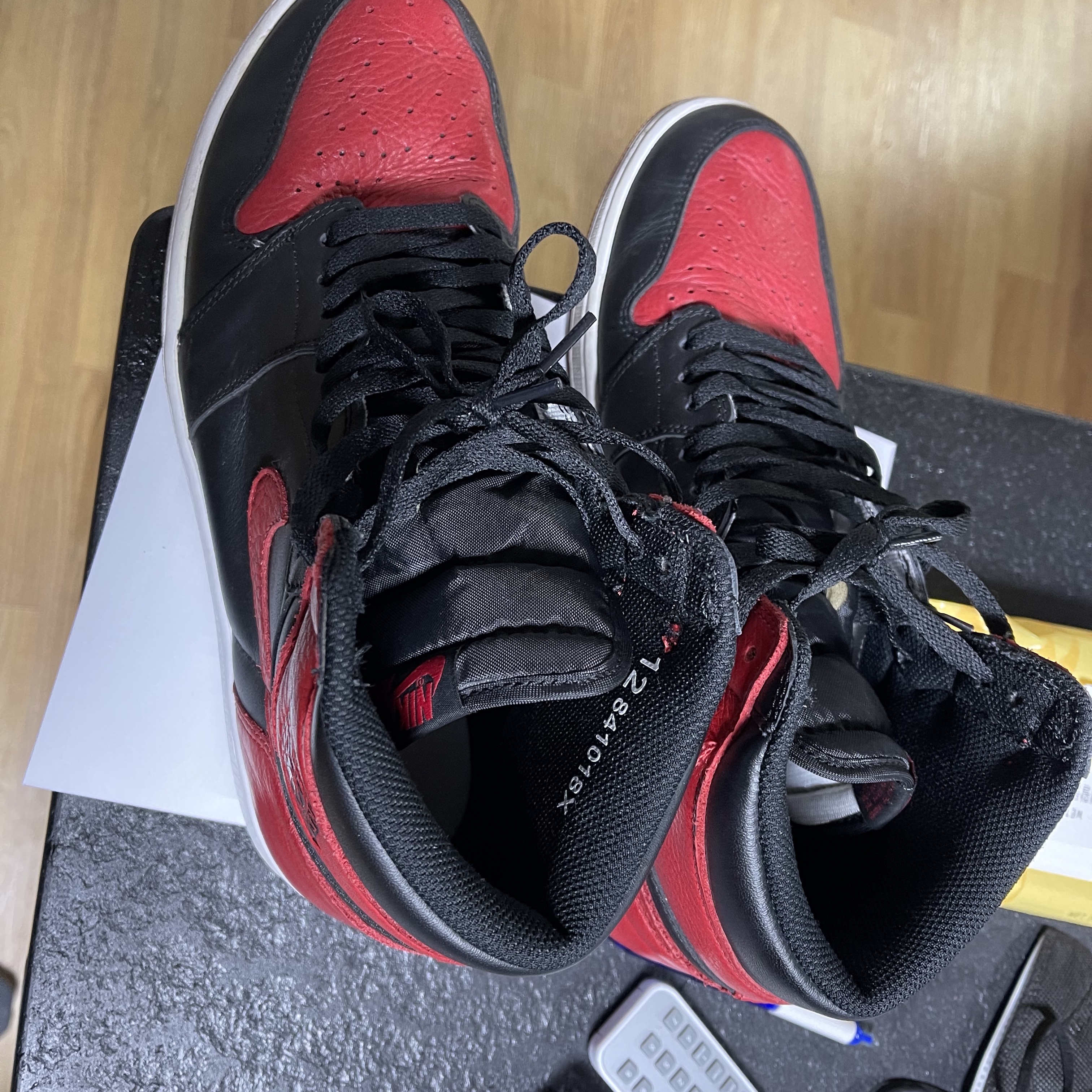 Jordan 1 Retro High OG Bred Banned 2016 착용 스타일 - 3