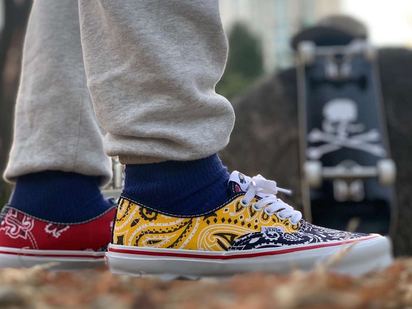 Vans Vault x Bedwin & The Heartbreakers OG Authentic LX Multi-Color-Yellow 착용 스타일 - 2