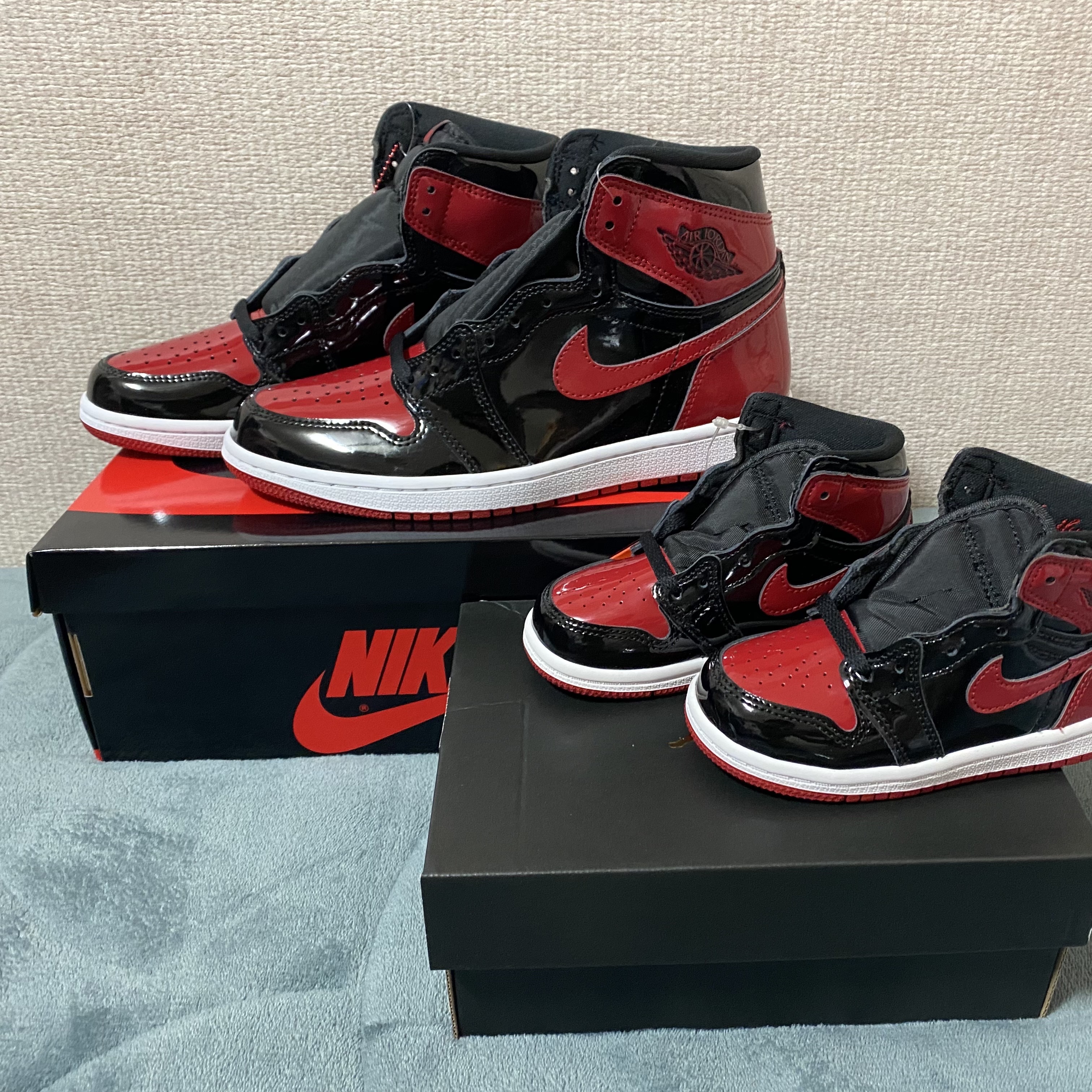Jordan 1 Retro High OG Patent Bred, (TD) Jordan 1 Retro High OG Patent Bred 착용 스타일 - 2