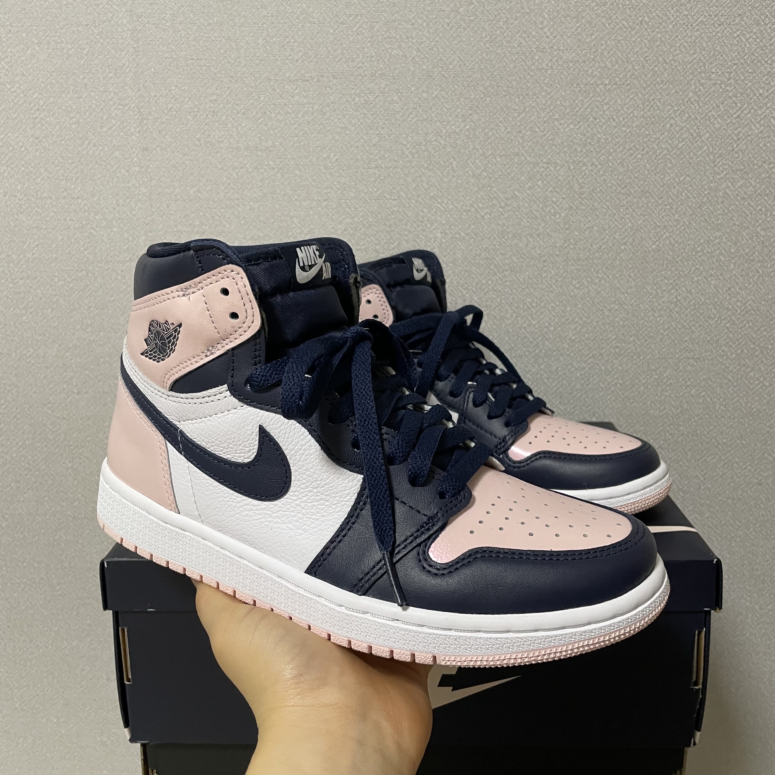(W) Jordan 1 Retro High OG Atmosphere 착용 스타일 - 2