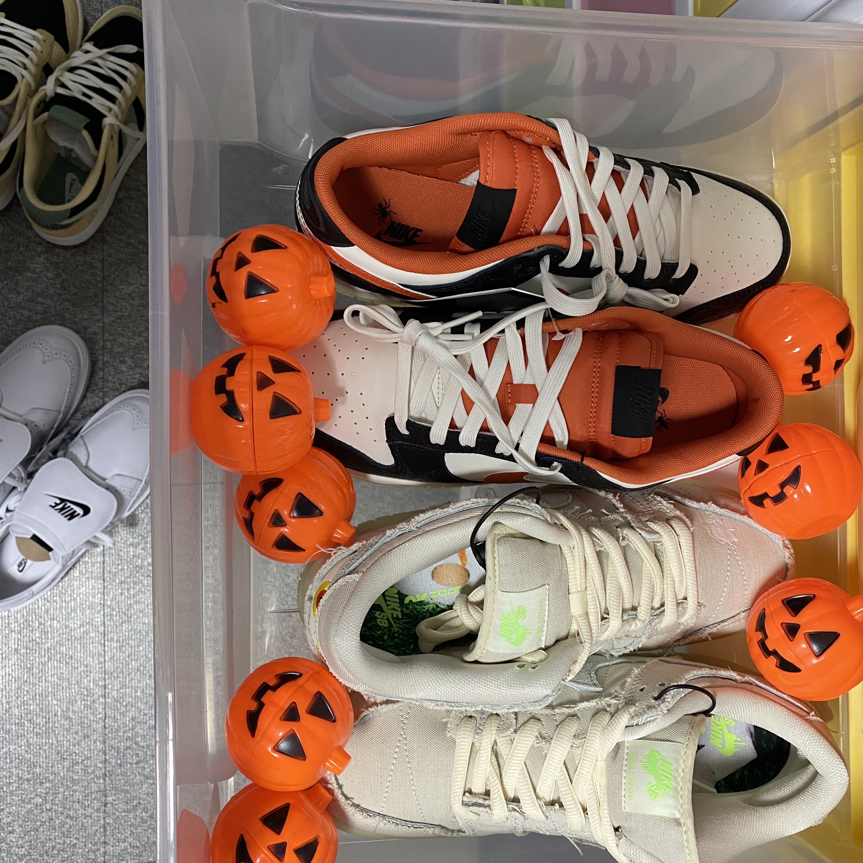 Nike SB Dunk Low Pro Premium Mummy, Nike Dunk Low Retro PRM Halloween 착용 스타일