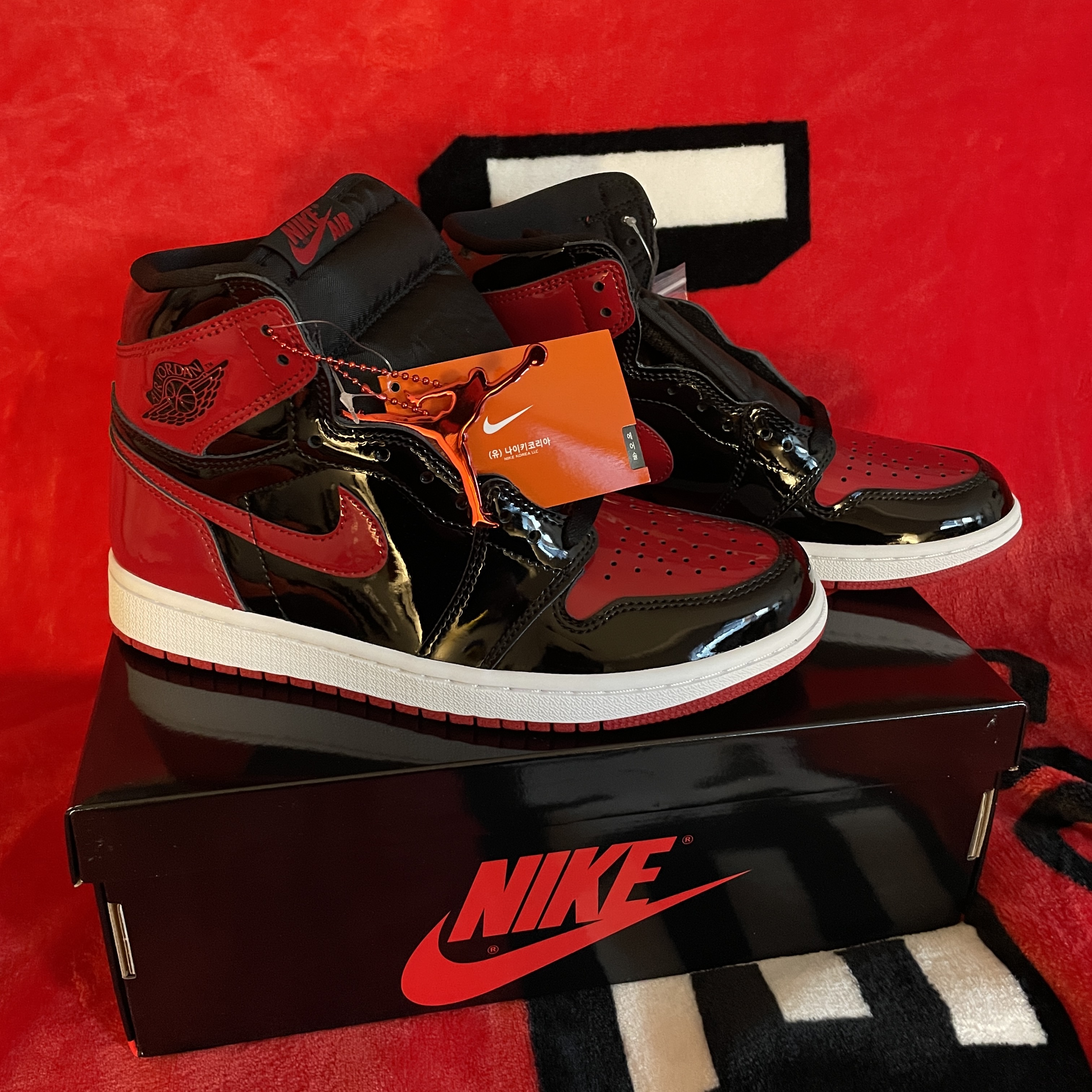 Jordan 1 Retro High OG Patent Bred 착용 스타일