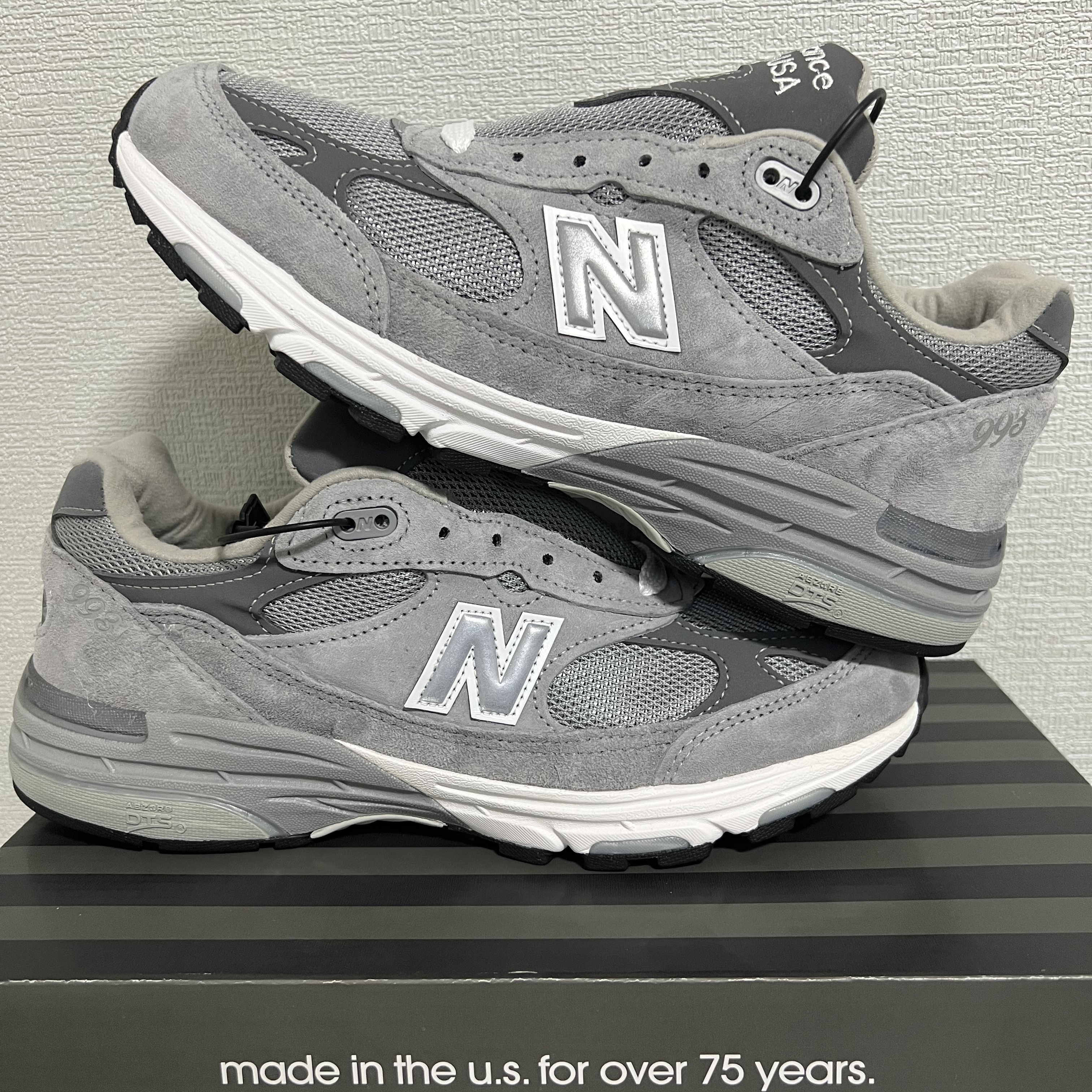 New Balance 993 Made in USA Grey - D Standard 착용 스타일