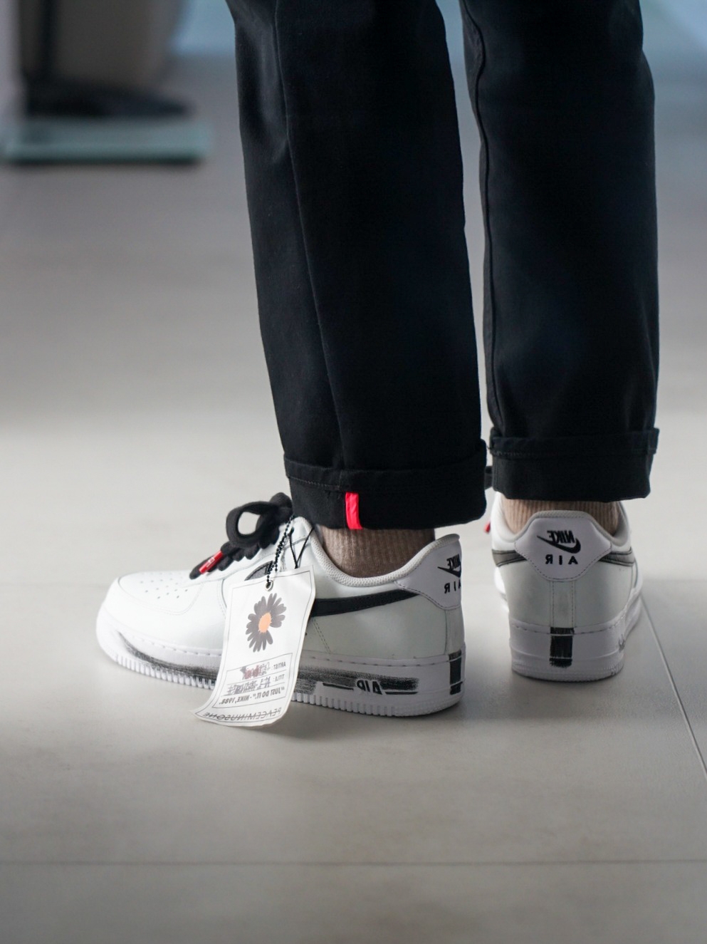Nike x Peaceminusone Air Force 1 Low Para-Noise 2.0 착용 스타일 - 1