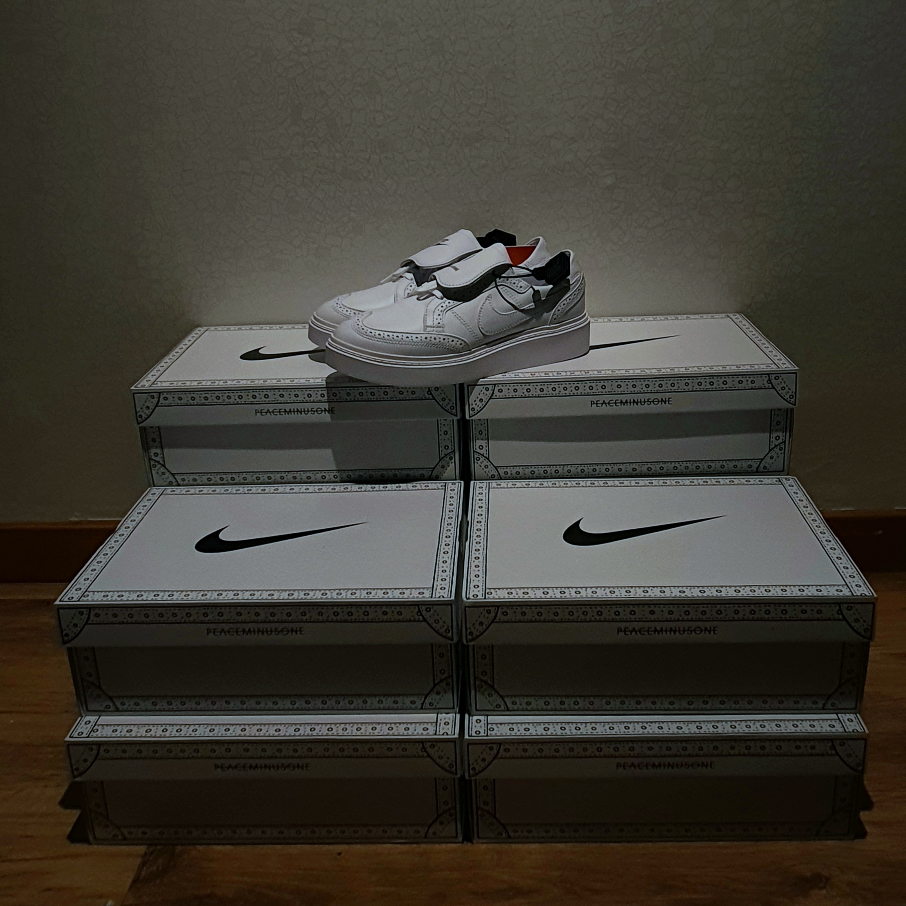 Nike x Peaceminusone Kwondo1 White 착용 스타일