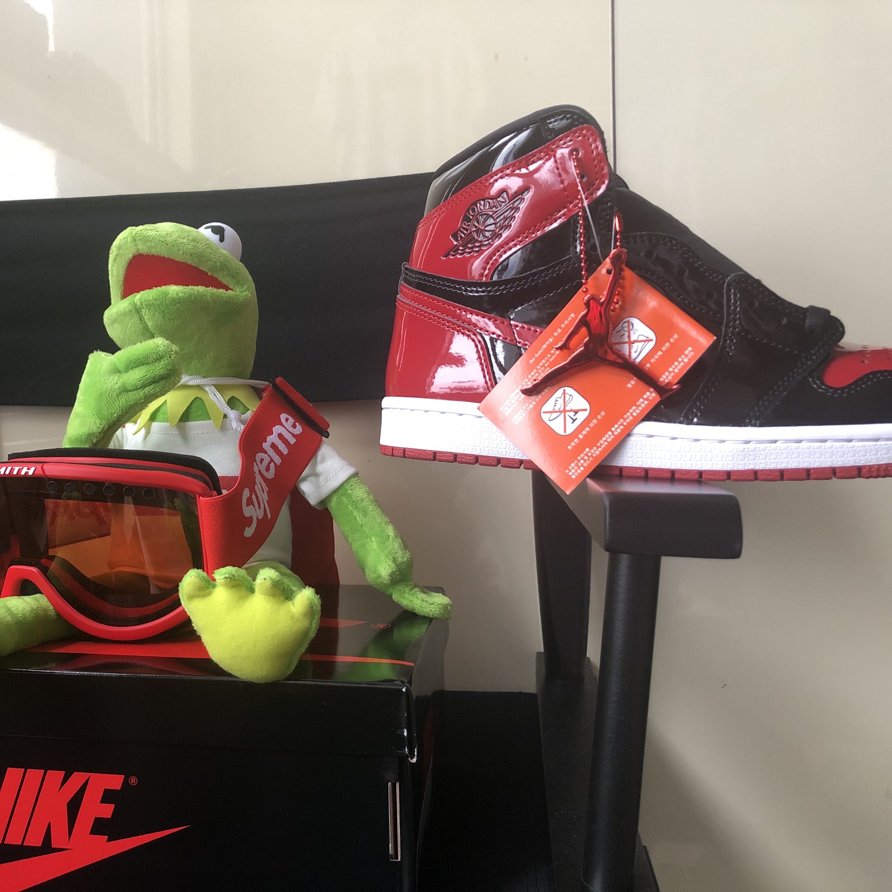Jordan 1 Retro High OG Patent Bred 착용 스타일