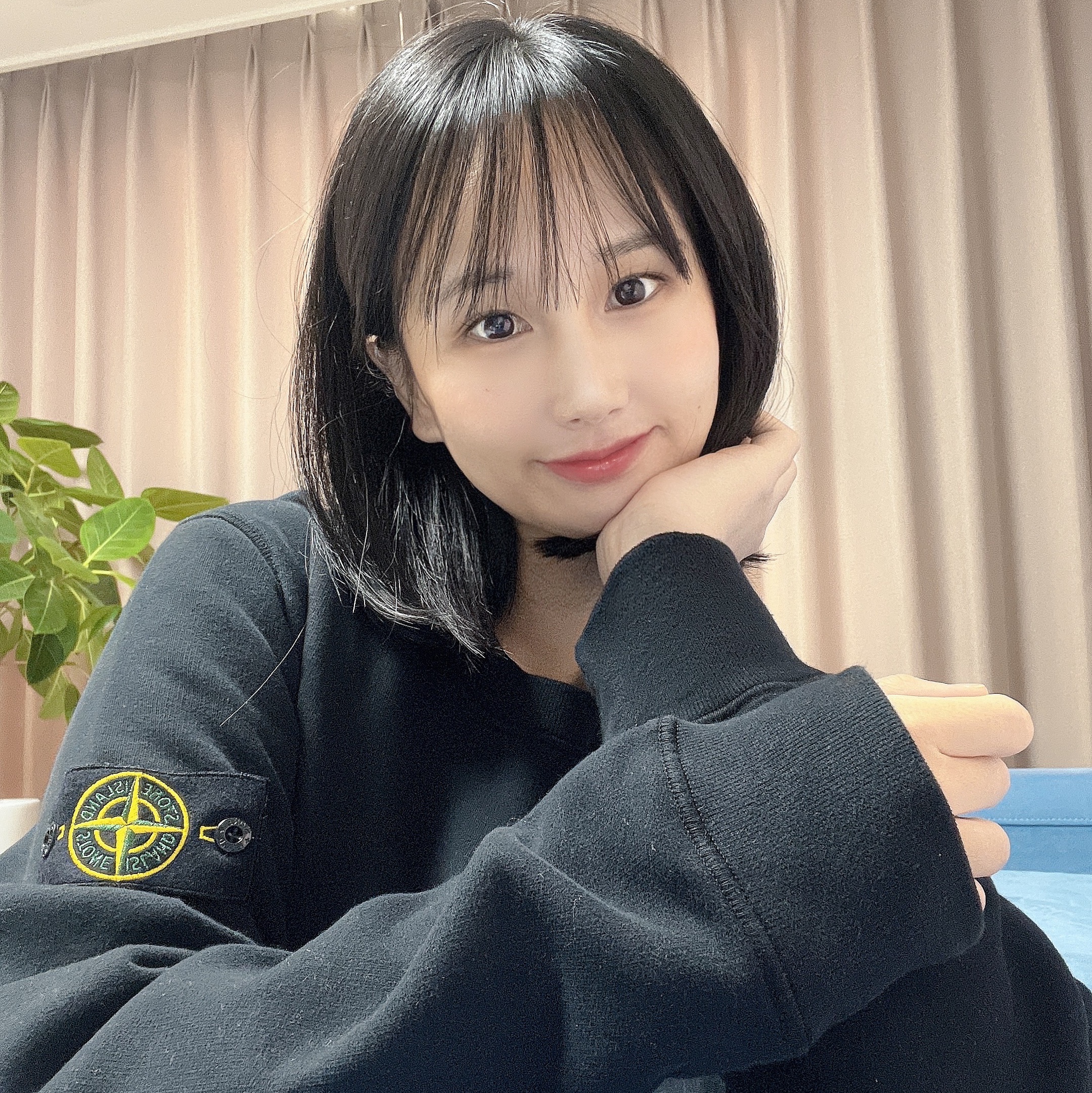 Jordan 1 Retro High OG Patent Bred, Stone Island 63020 Crewneck Sweatshirt Black - 21FW 착용 스타일 - 2