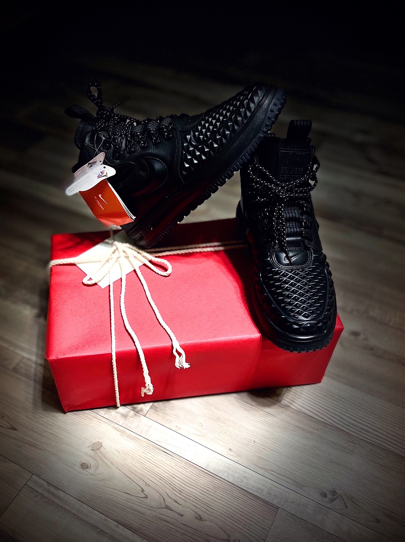 Nike Lunar Force 1 Duckboot Black 착용 스타일 - 3