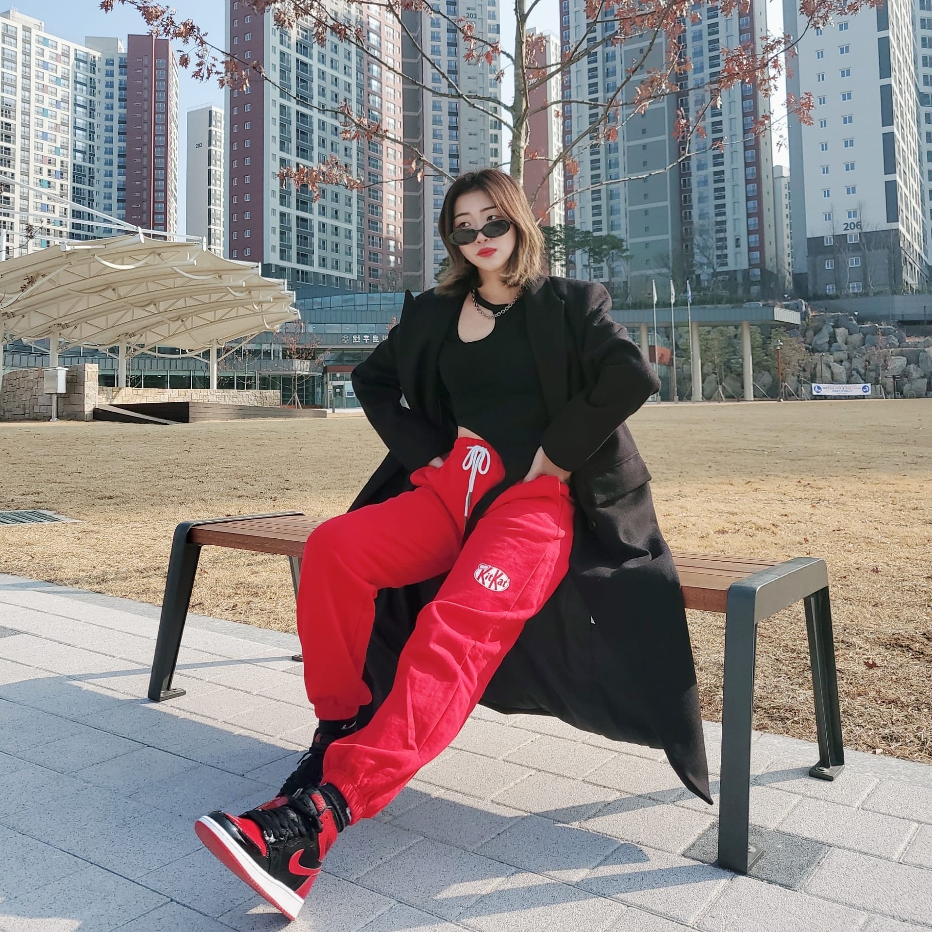 Jordan 1 Retro High OG Patent Bred, (GS) Jordan 1 Retro High OG Patent Bred 착용 스타일