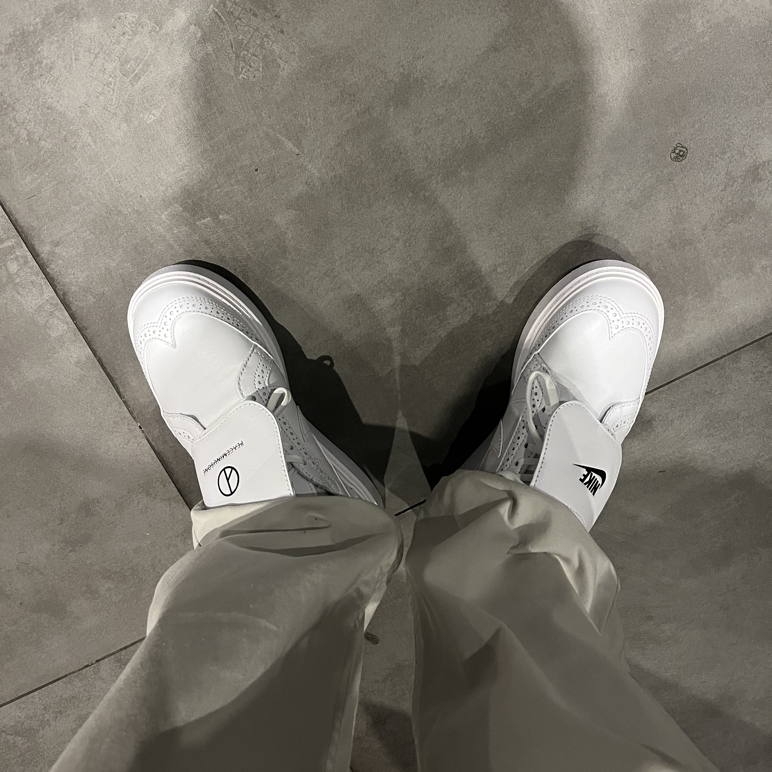 Nike x Peaceminusone Kwondo1 White 착용 스타일