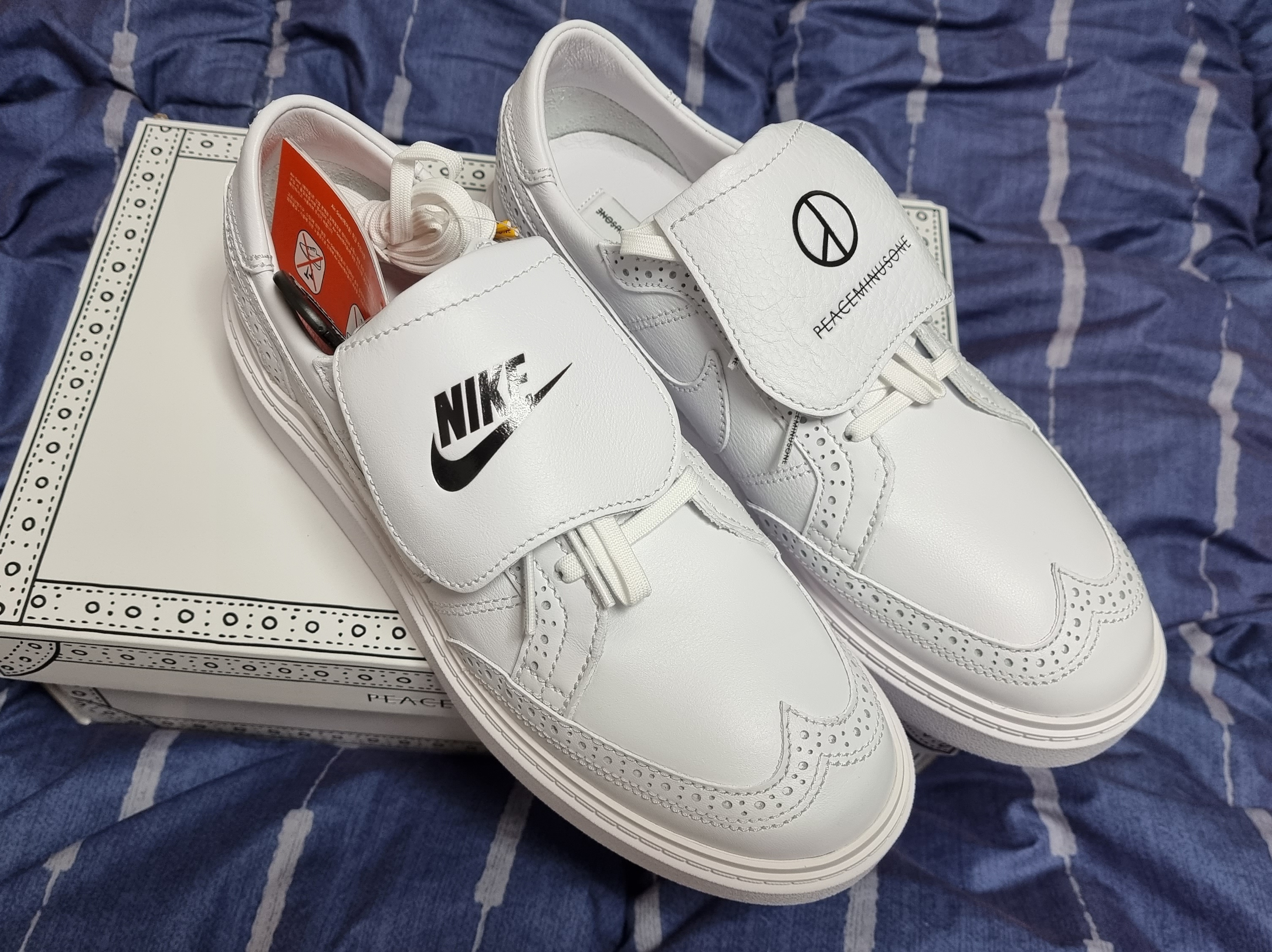 Nike x Peaceminusone Kwondo1 White 착용 스타일