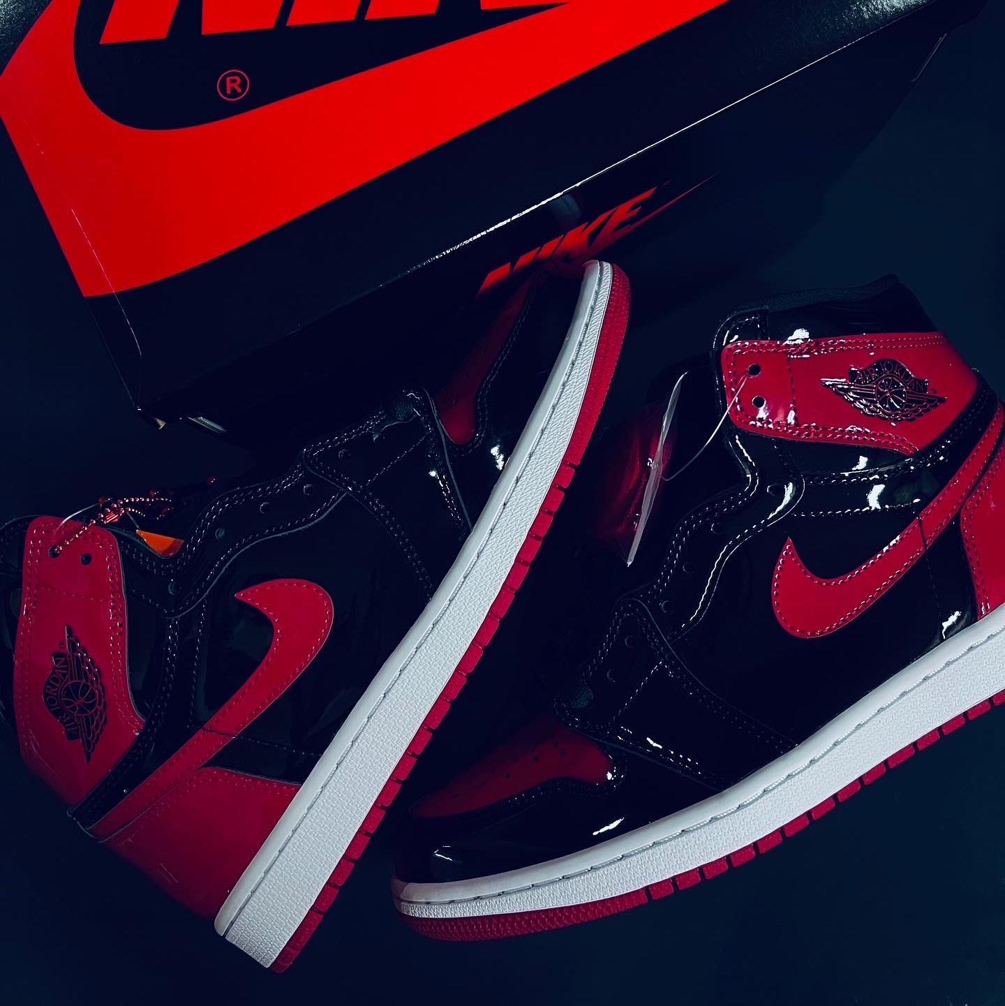 Jordan 1 Retro High OG Patent Bred 착용 스타일