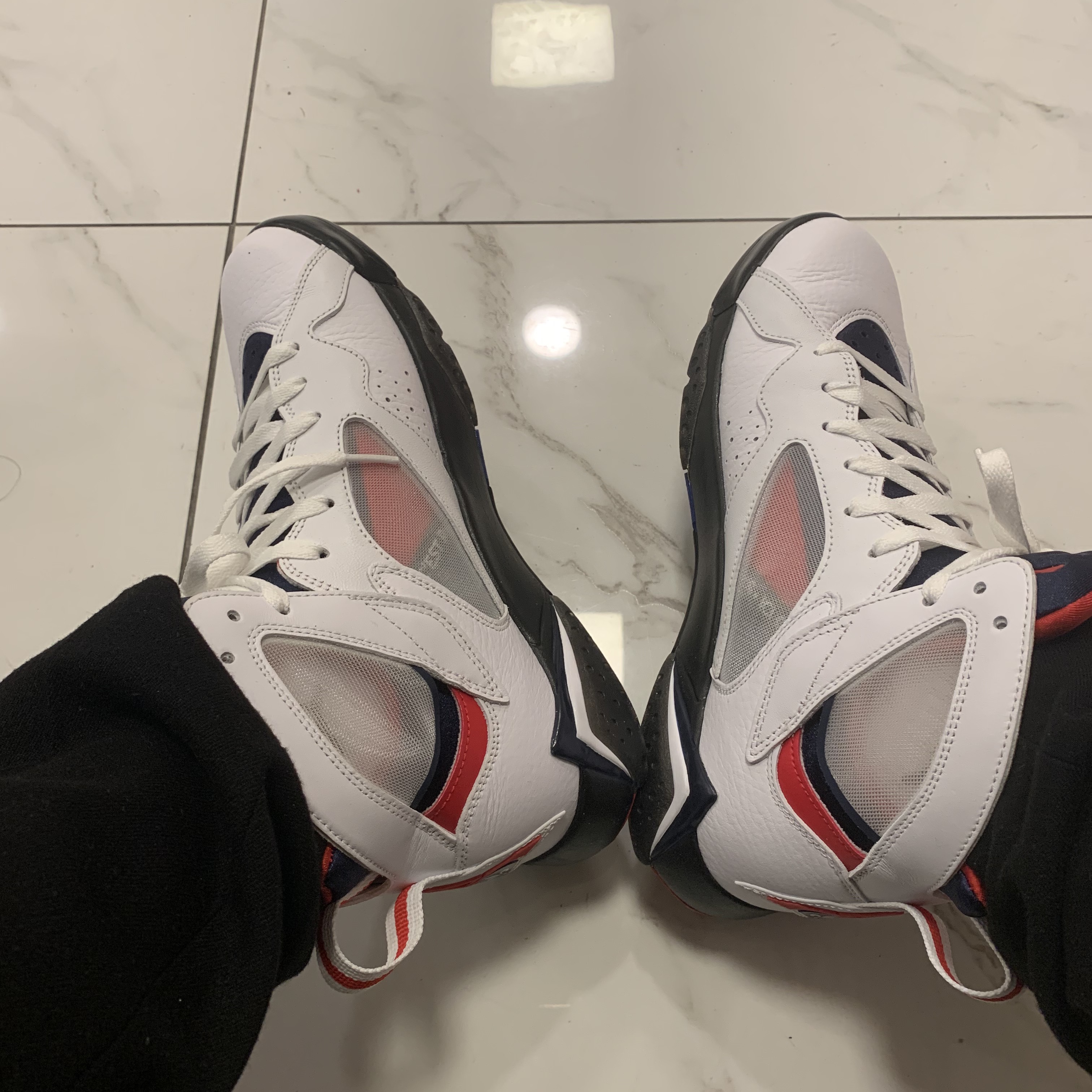 Jordan 7 x Paris Saint-Germain Retro 착용 스타일