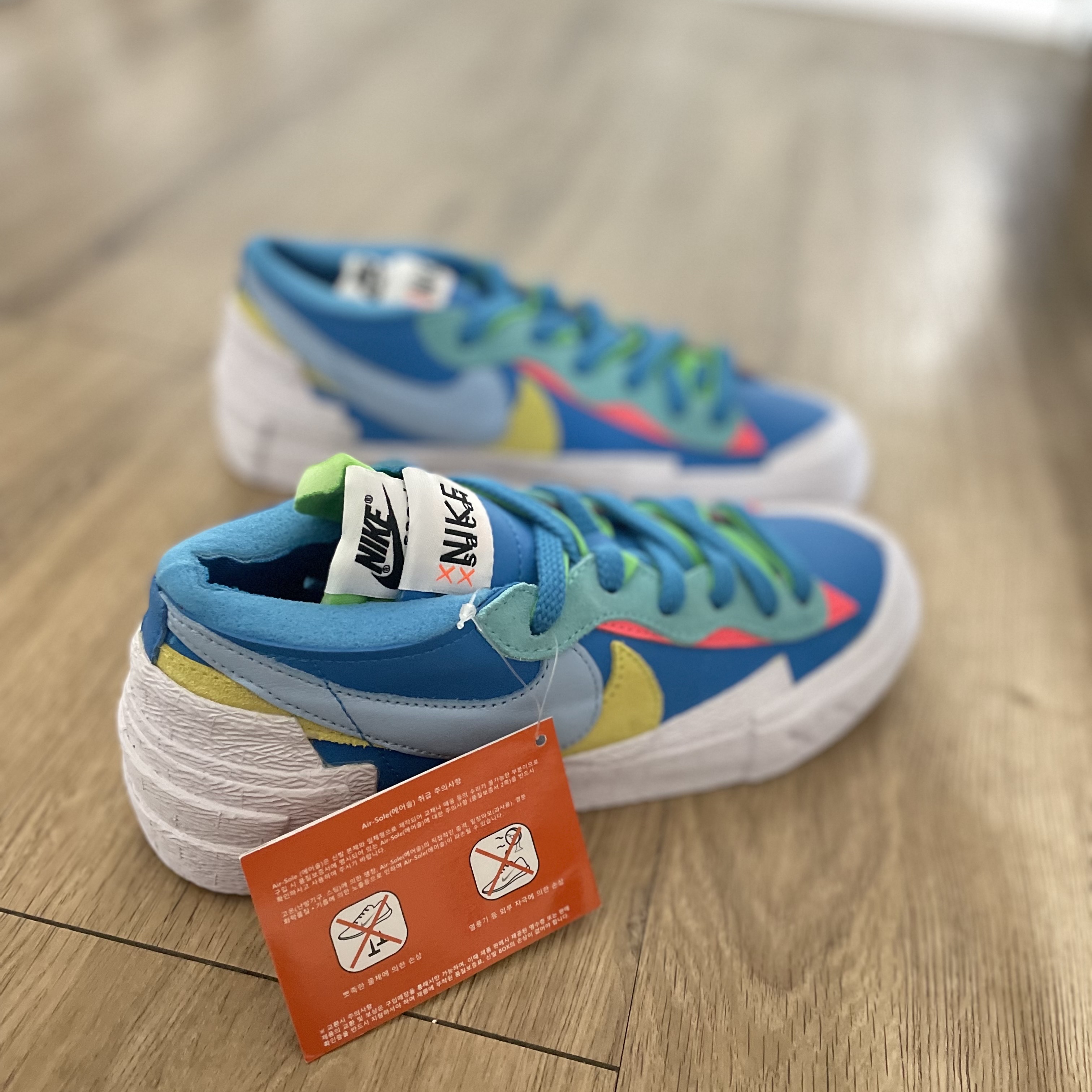 Nike x Sacai x Kaws Blazer Low Neptune Blue 착용 스타일 - 5