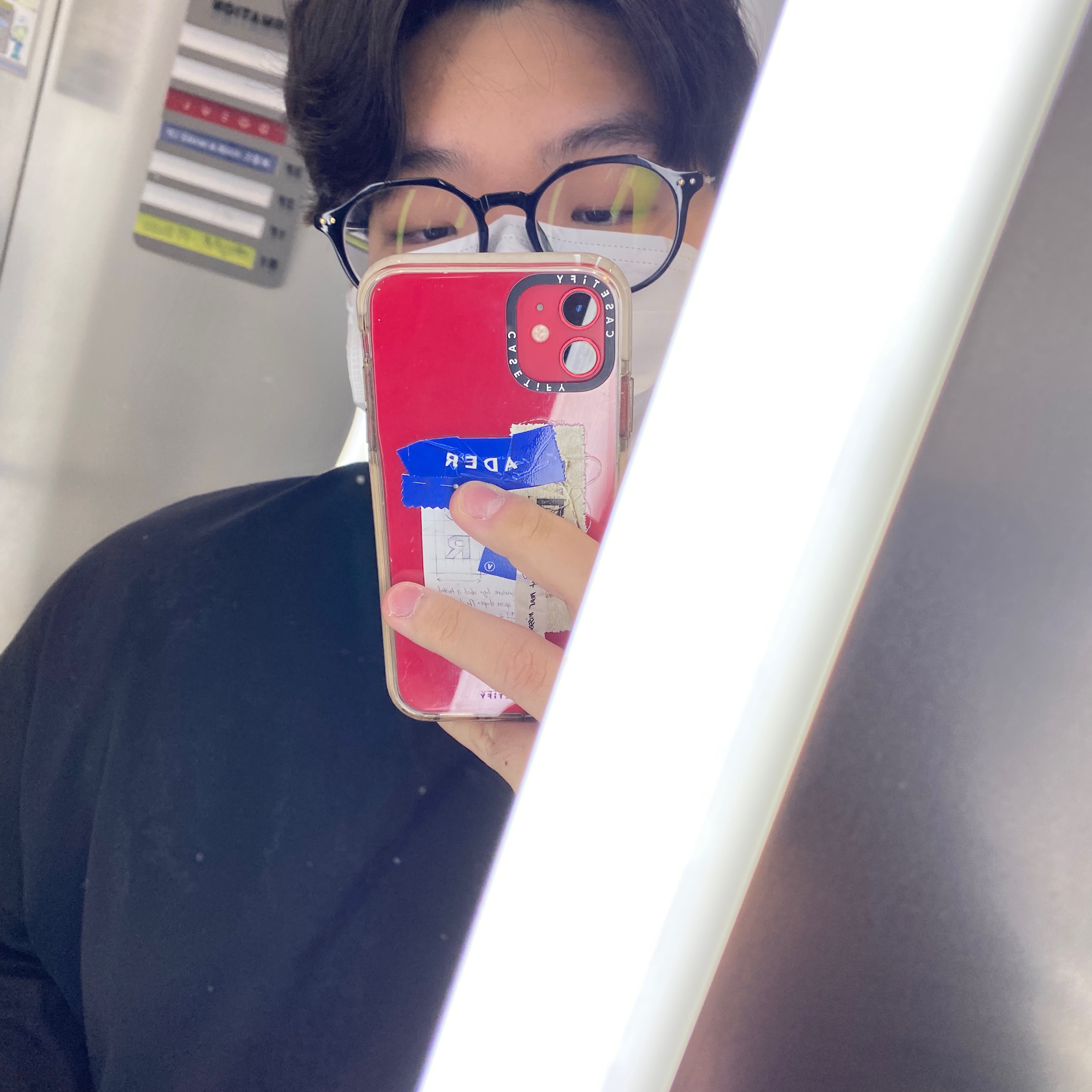Casetify x Ader Error Sketch Impact iPhone Case, Nike x Stussy Cuff Beanie Black 착용 스타일 - 1