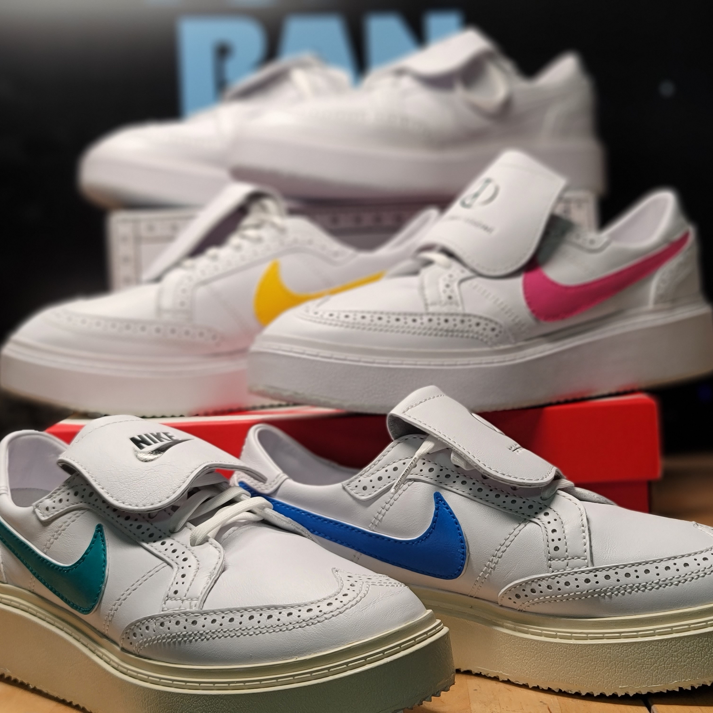 Nike x Peaceminusone Kwondo1 White 착용 스타일 - 3