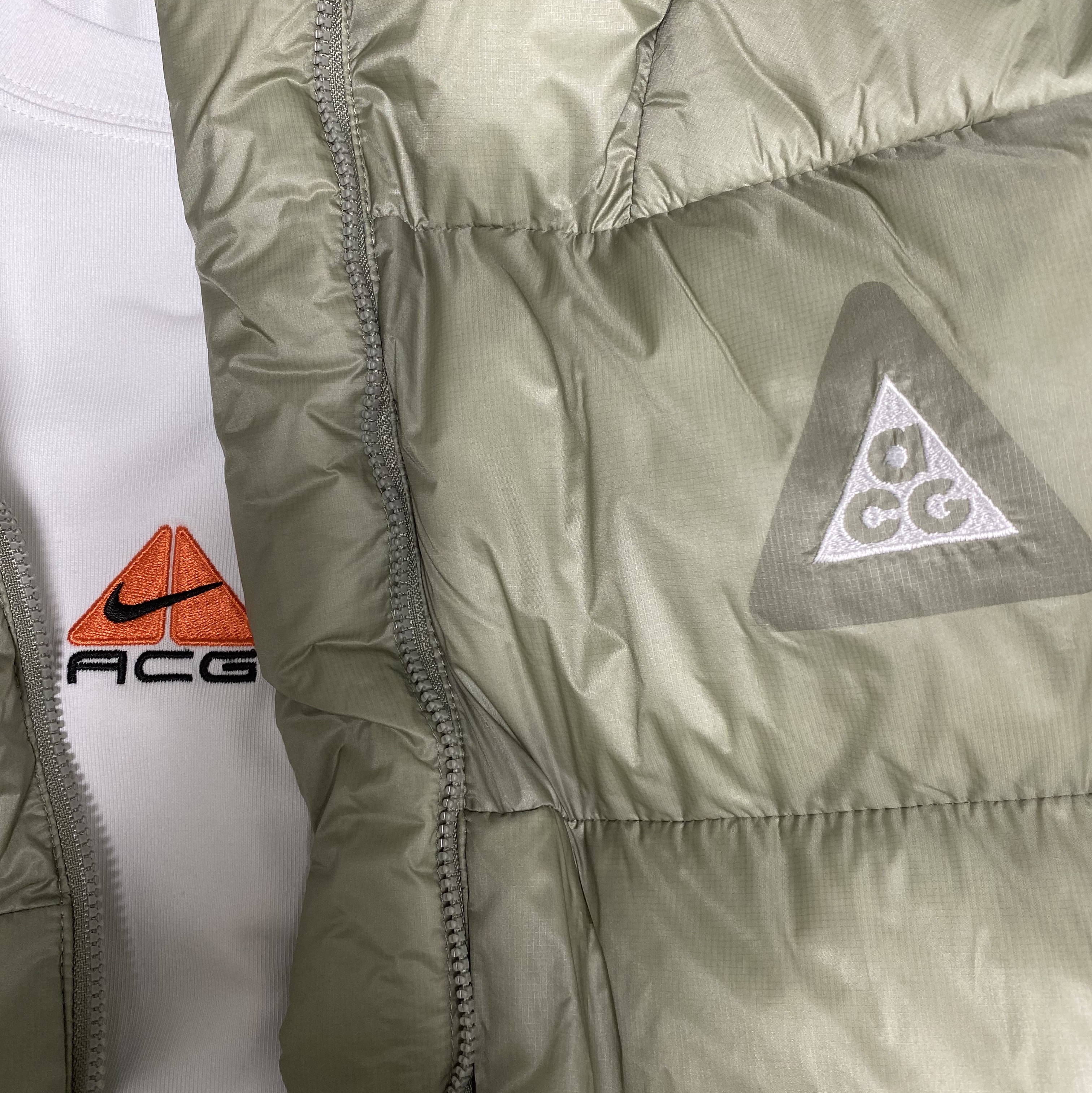 Nike ACG Therma-Fit ADV Lunar Lake Puffer Jacket Light Army - Asia 착용 스타일 - 5