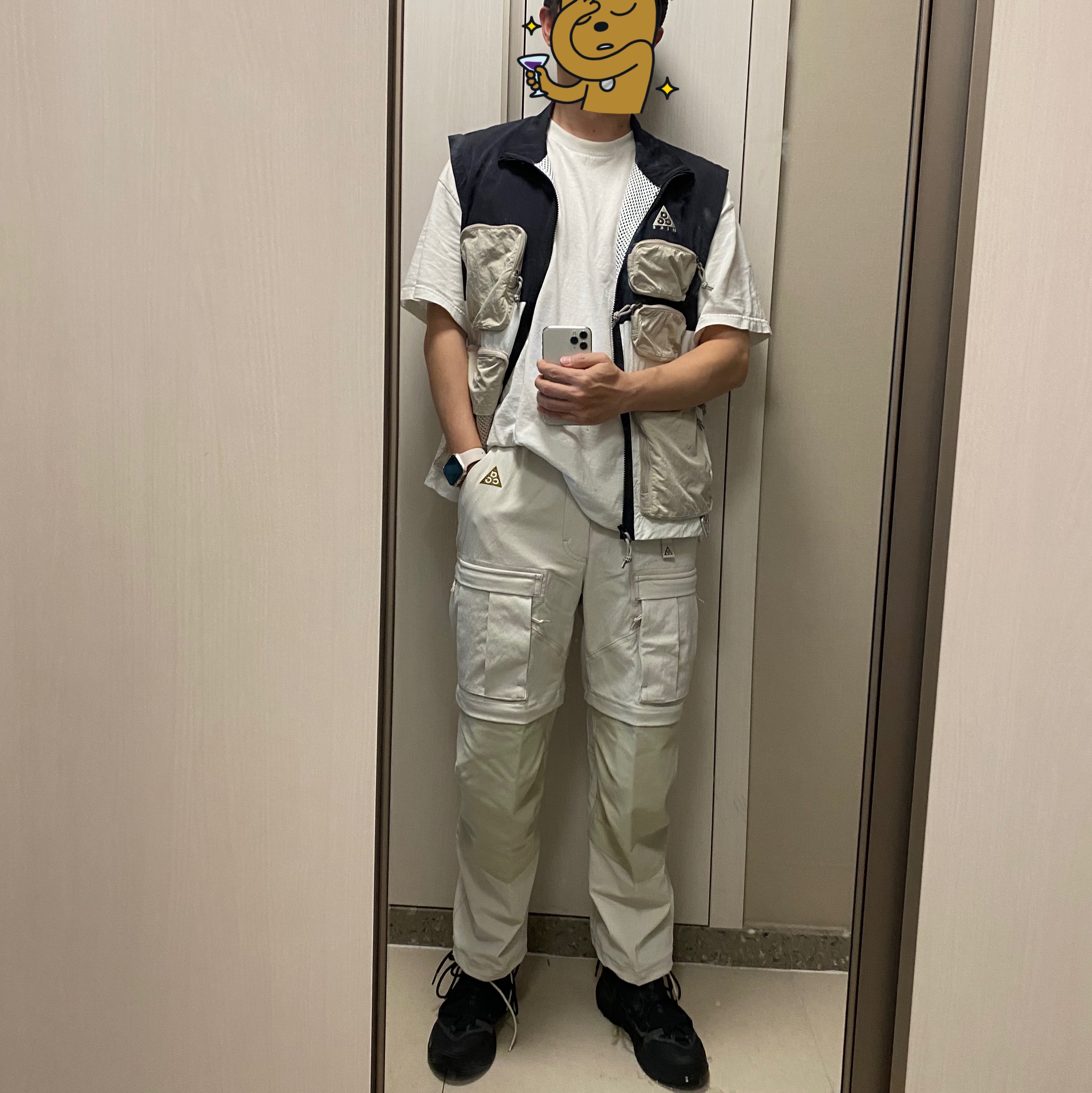Nike ACG Smith Summit Cargo Pants Light Bone - Asia 착용 스타일 - 1