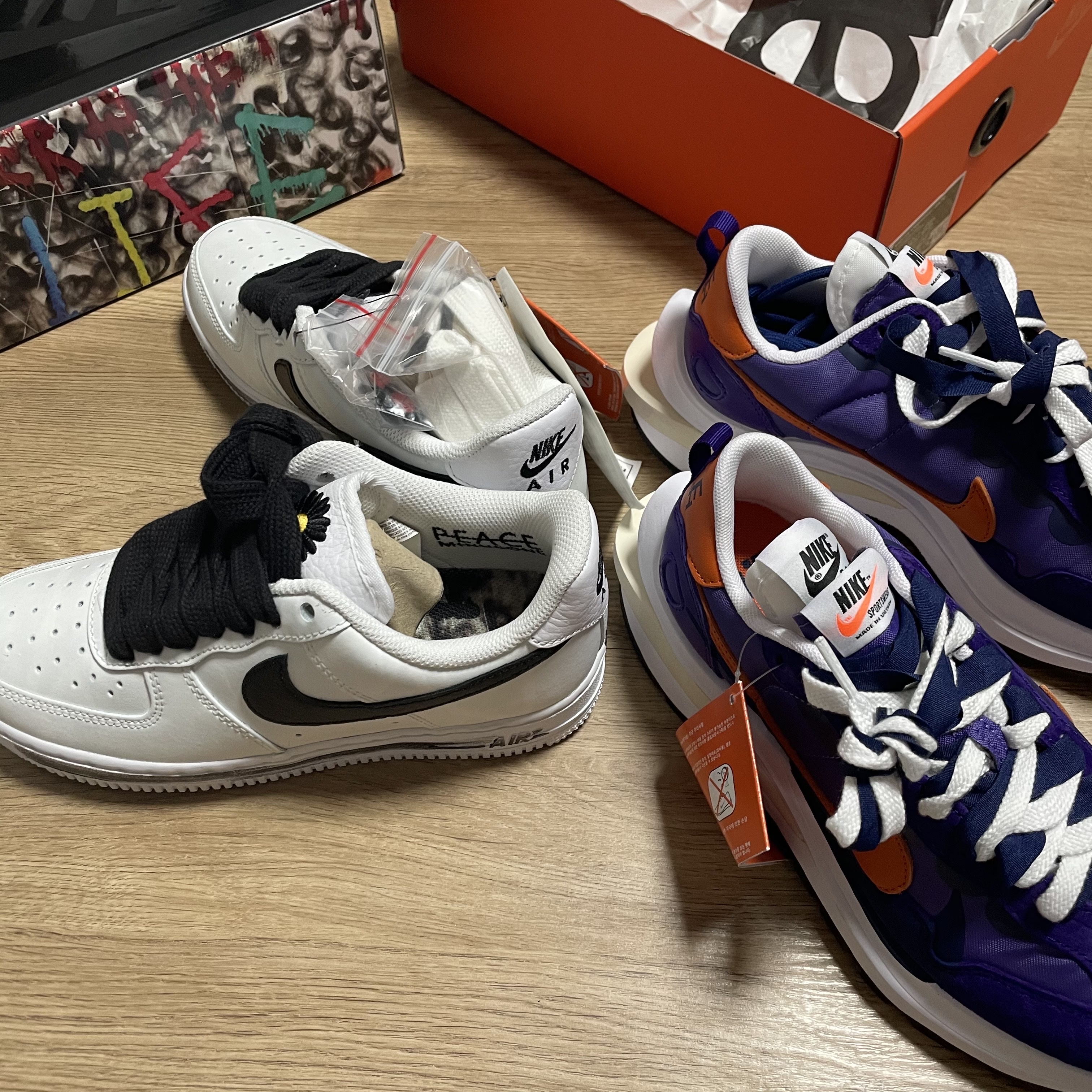 Nike x Peaceminusone Air Force 1 Low Para-Noise 2.0 착용 스타일 - 2