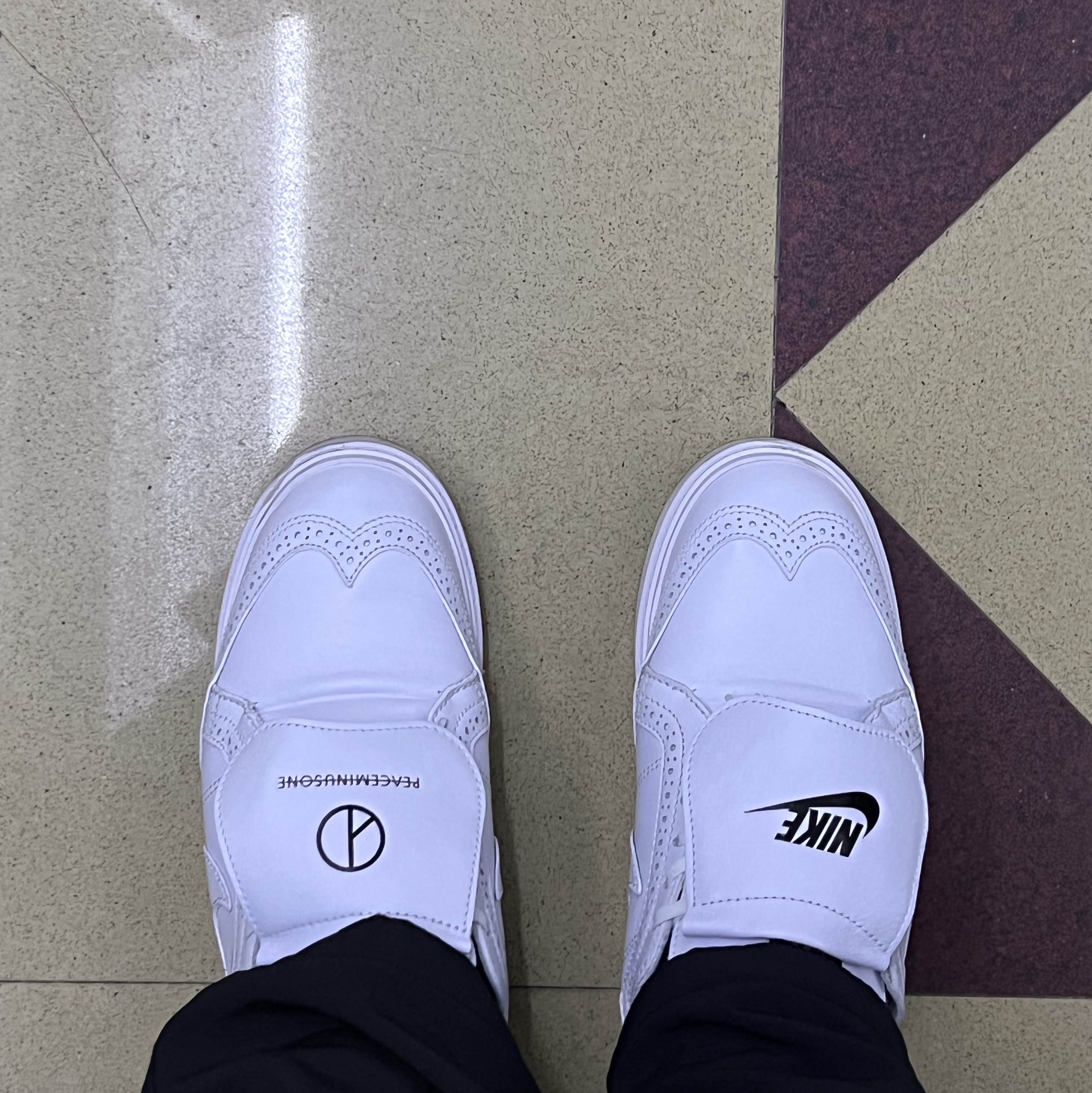 Nike x Peaceminusone Kwondo1 White 착용 스타일