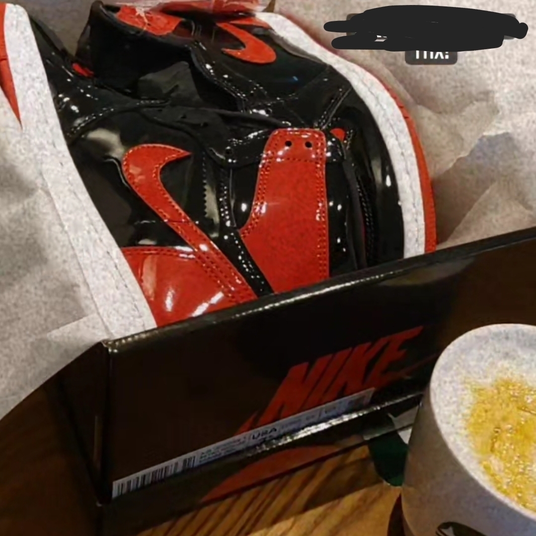 Jordan 1 Retro High OG Patent Bred 착용 스타일 - 1