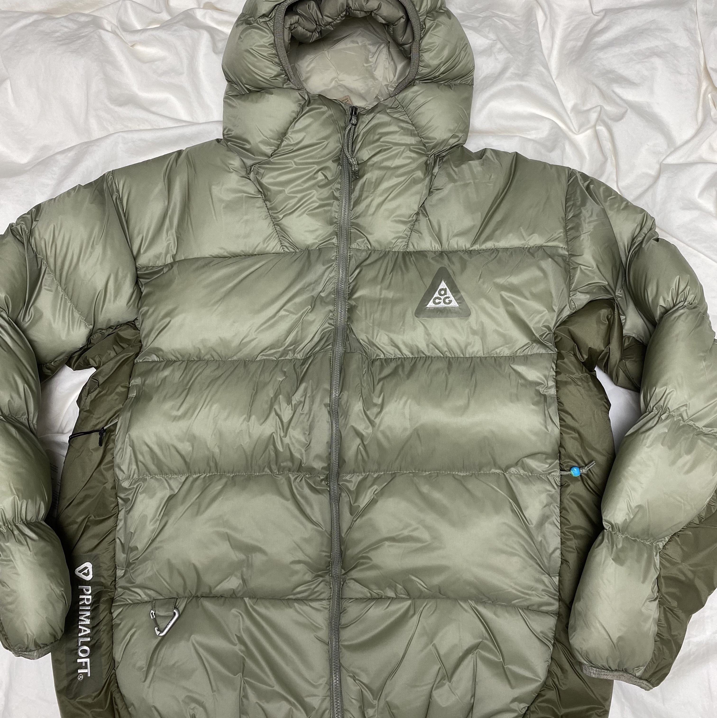 Nike ACG Therma-Fit ADV Lunar Lake Puffer Jacket Light Army - Asia 착용 스타일 - 1