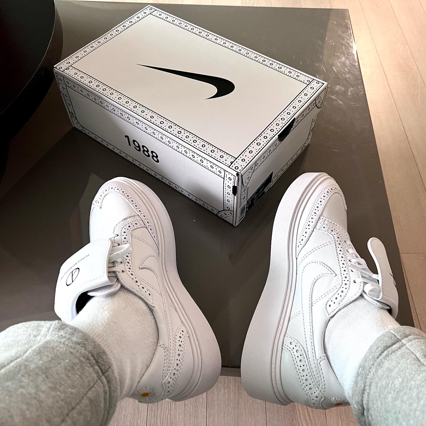 Nike x Peaceminusone Kwondo1 White 착용 스타일
