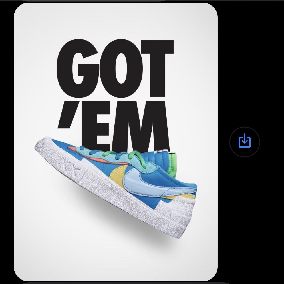 Nike x Sacai x Kaws Blazer Low Neptune Blue 착용 스타일 - 4