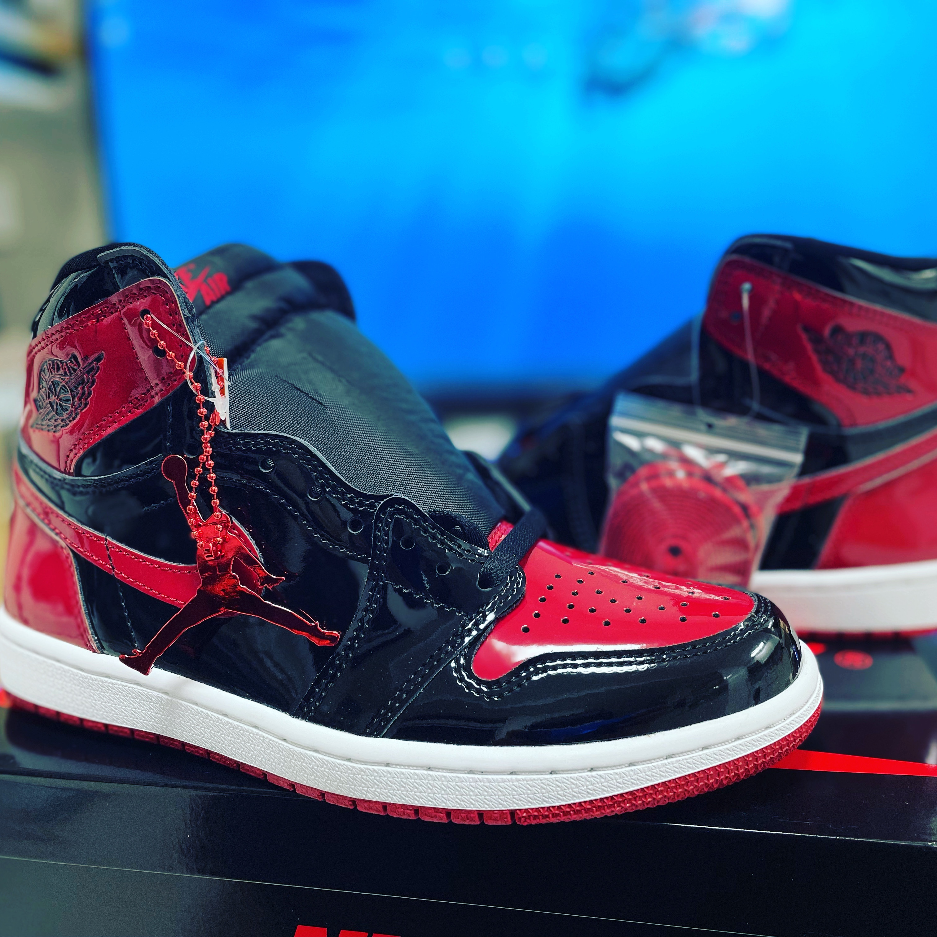 Jordan 1 Retro High OG Patent Bred 착용 스타일