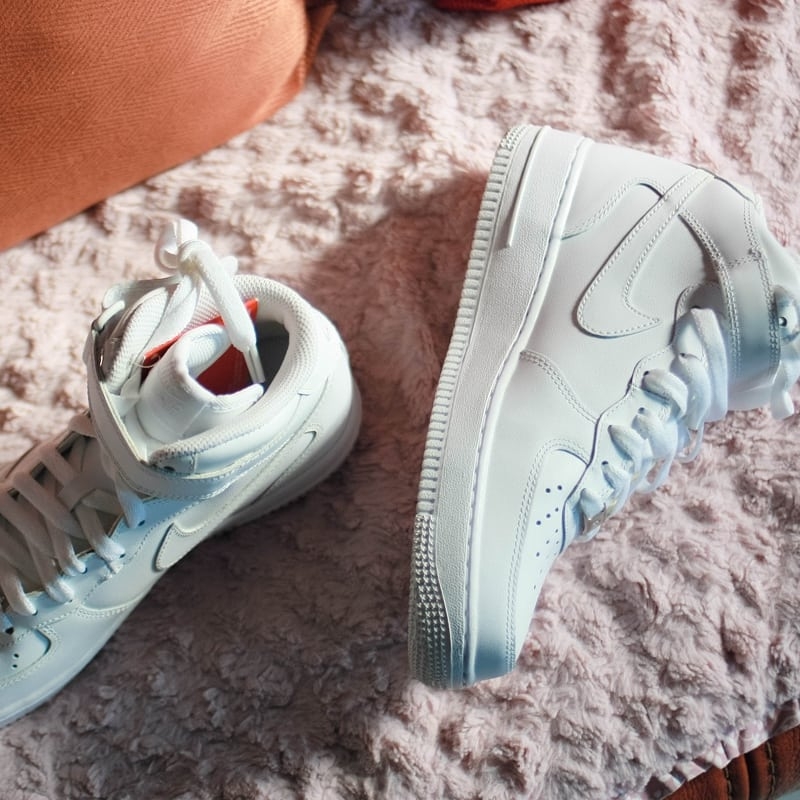 Nike Air Force 1 Mid '07 White 착용 스타일 - 1