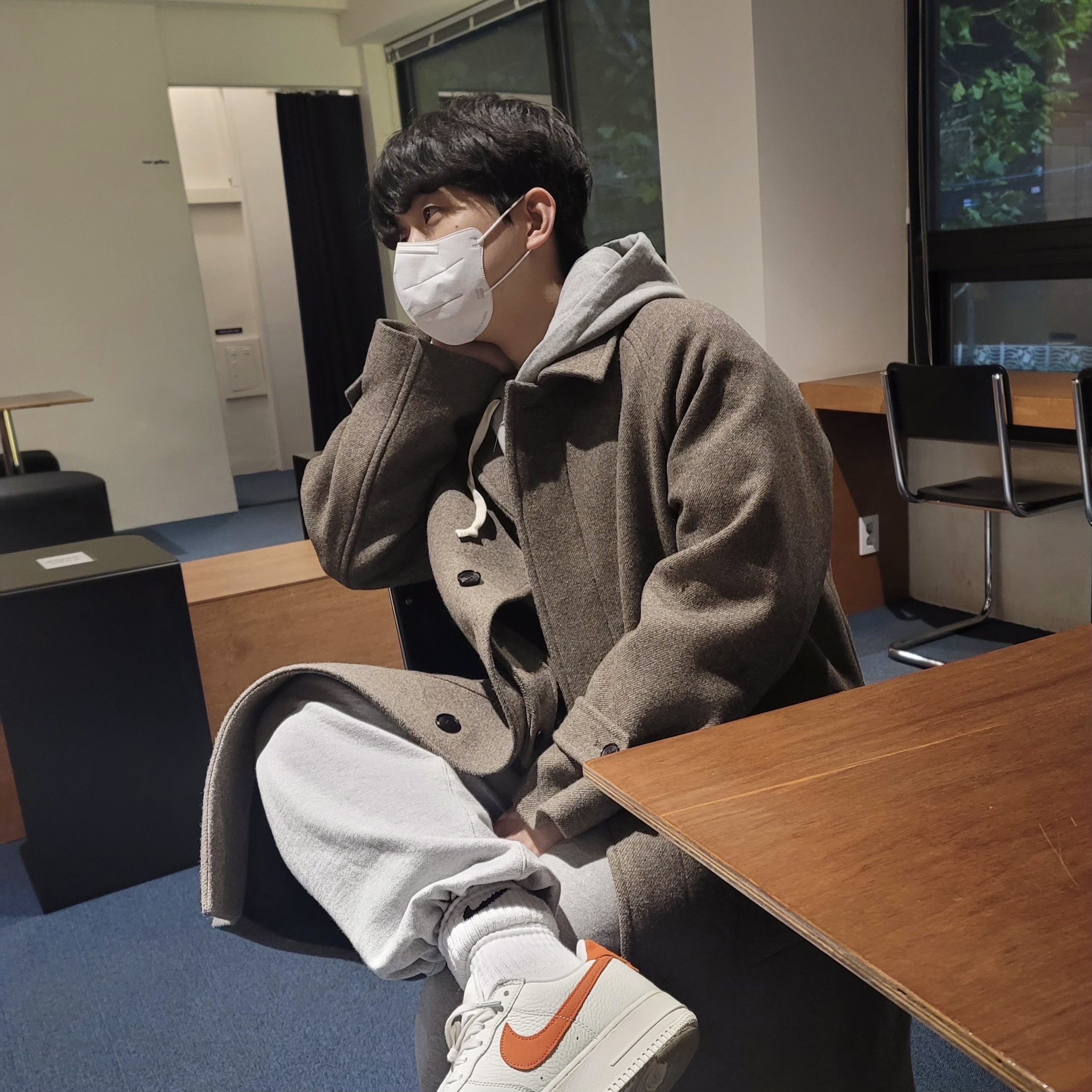 Nike Air Force 1 '07 Craft Mantra Orange 착용 스타일