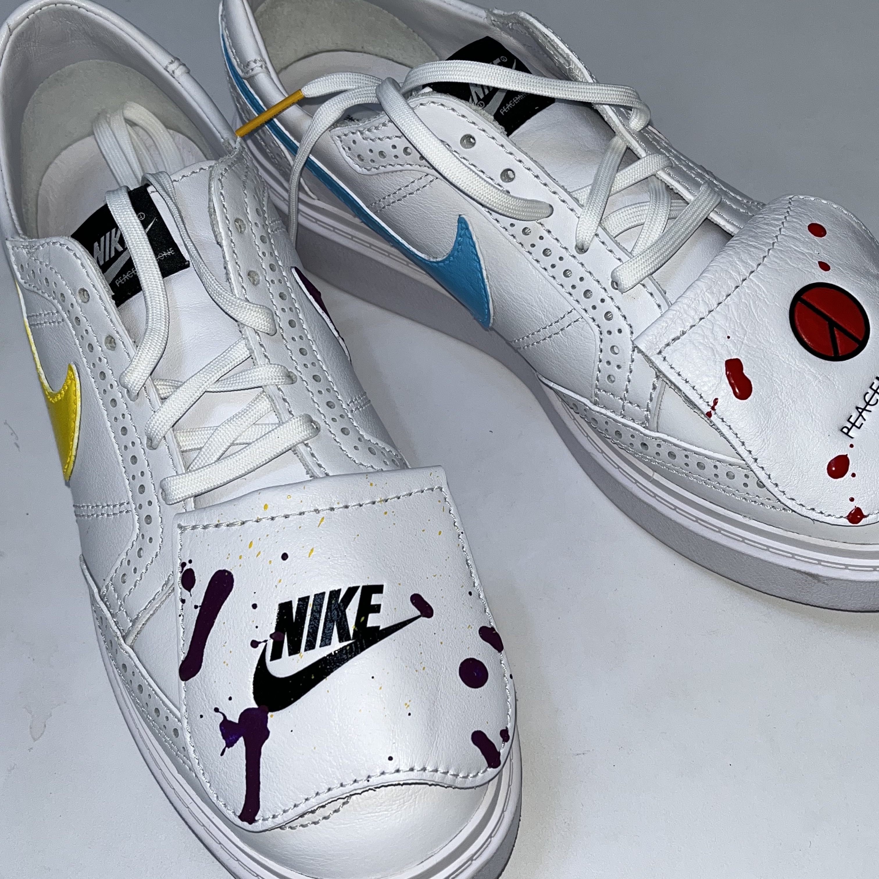 Nike x Peaceminusone Kwondo1 White 착용 스타일 - 1
